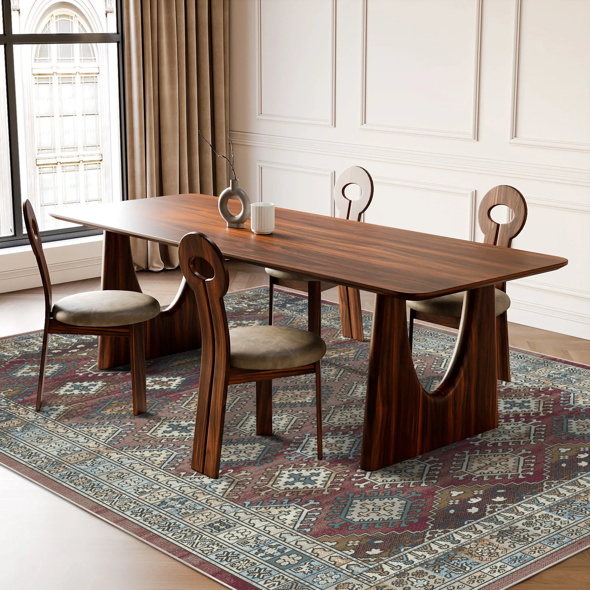 Siena Rost Tribal Teppich