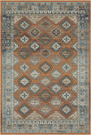 Petra Orange Tribal Teppich Orange