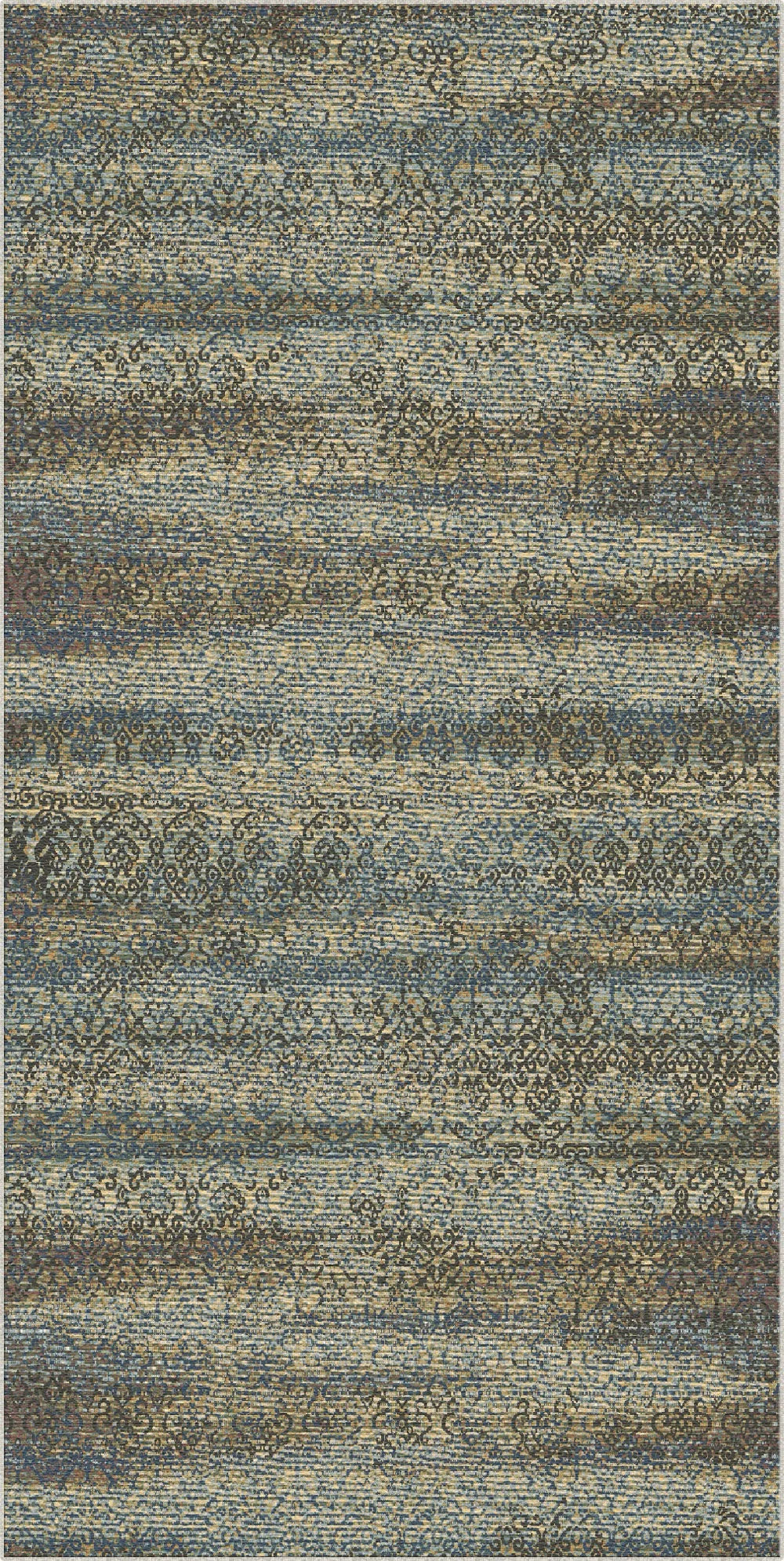 Venedig Blau Abstrakter Teppich
