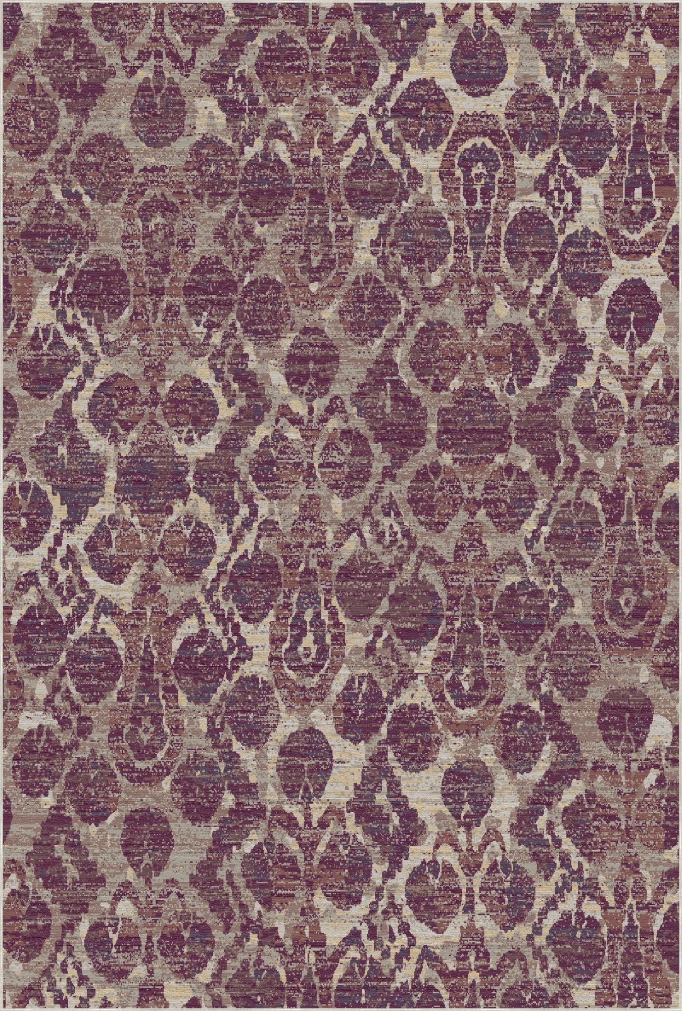 Buchara Pflaumen Ikat Teppich