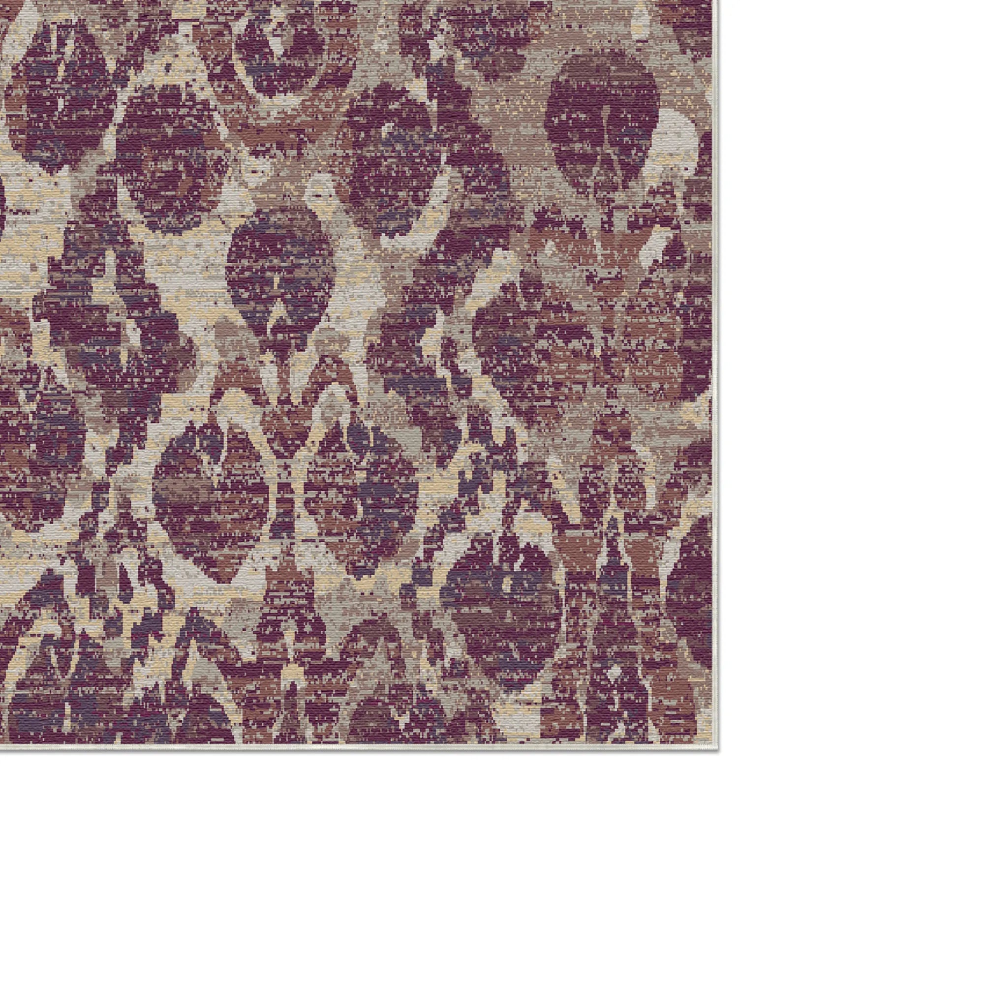 Buchara Pflaume Ikat Teppich