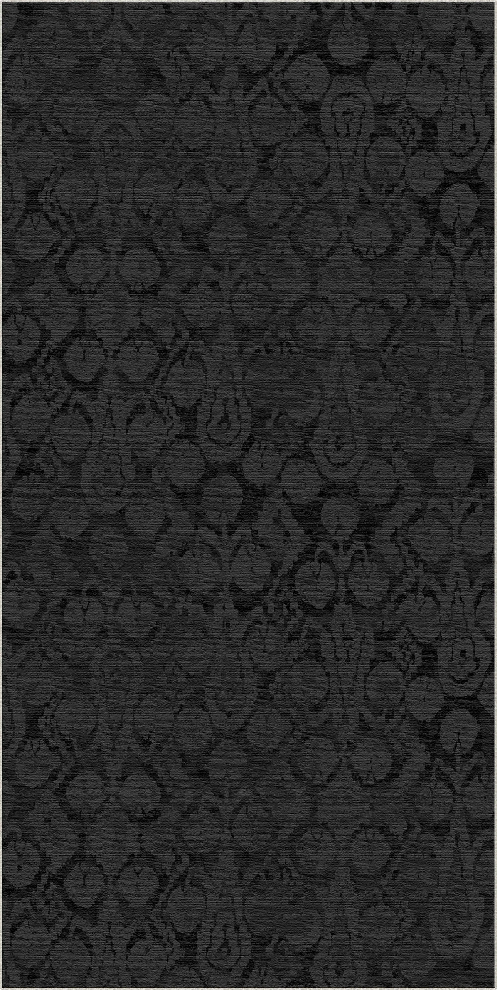 Mitternacht Schatten Ikat Teppich