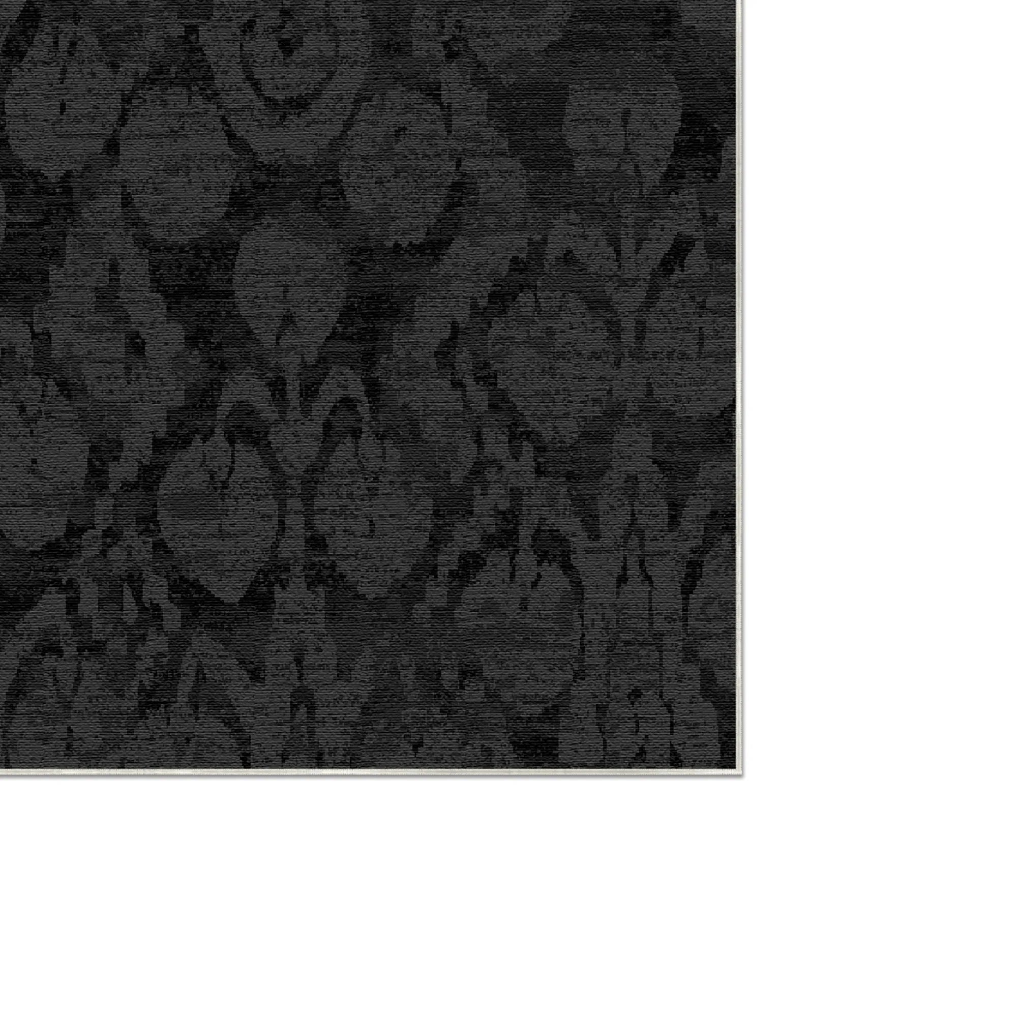 Midnight Shadow Ikat Teppich