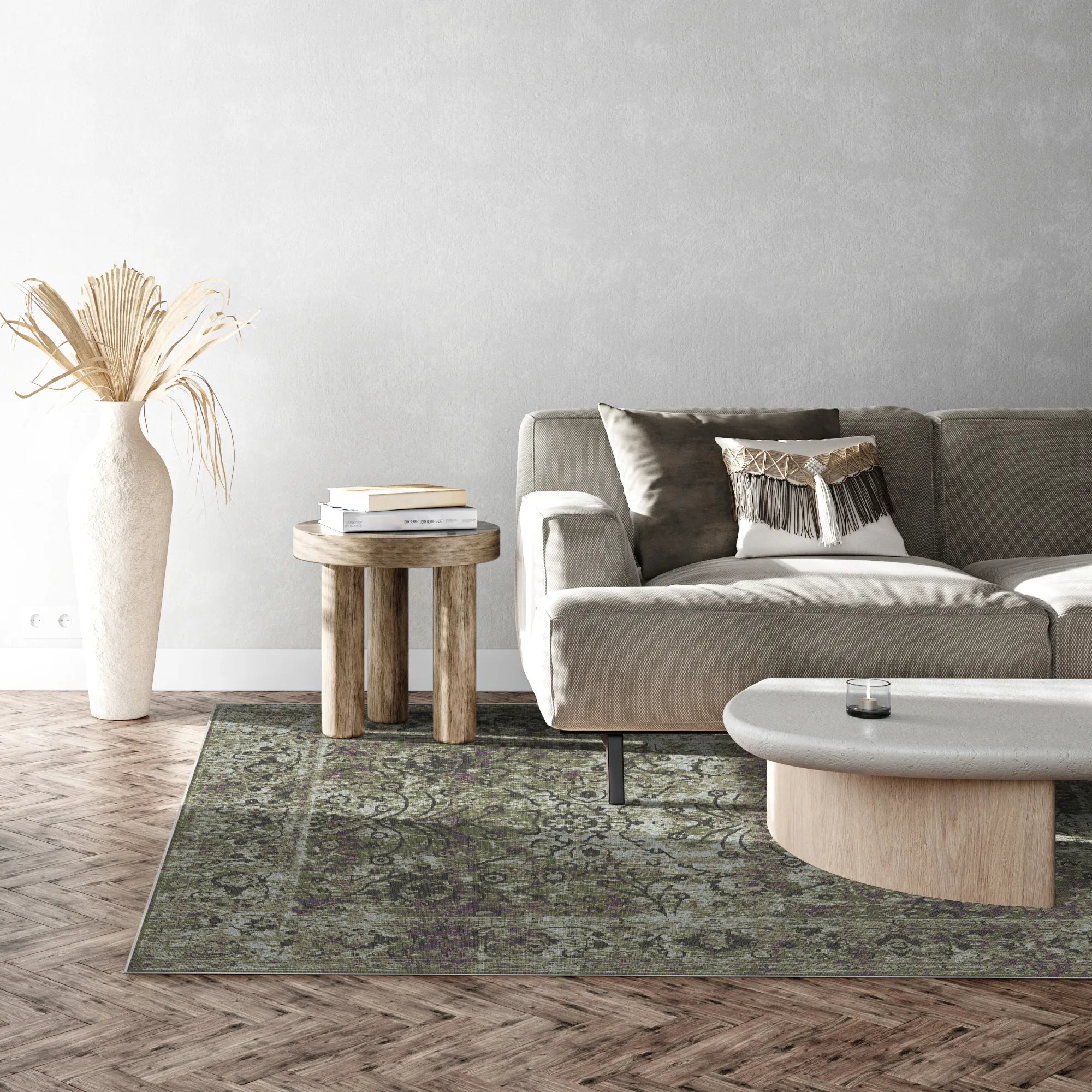 Toskana Oliven Blumenteppich