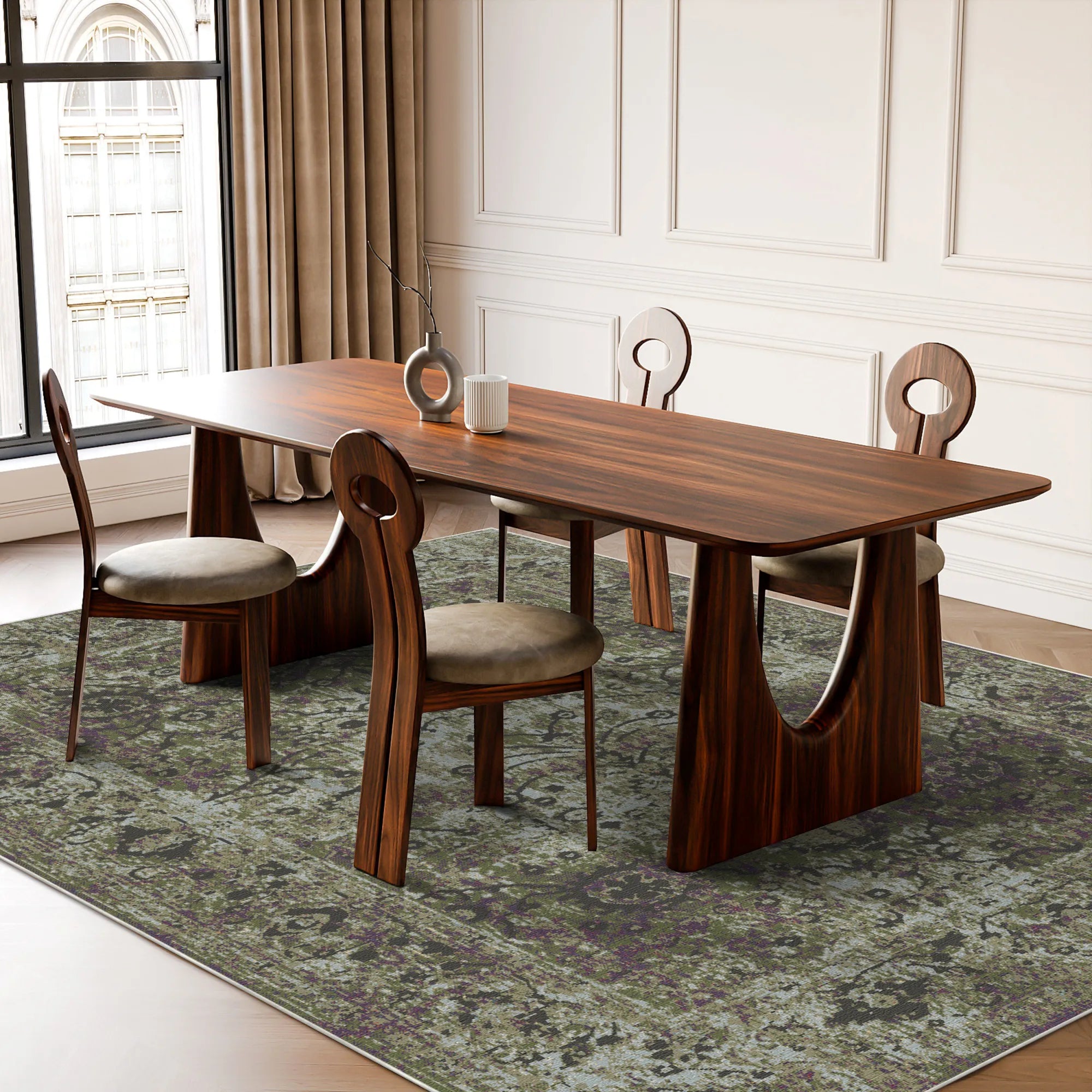 Toskana Oliven Blumenteppich