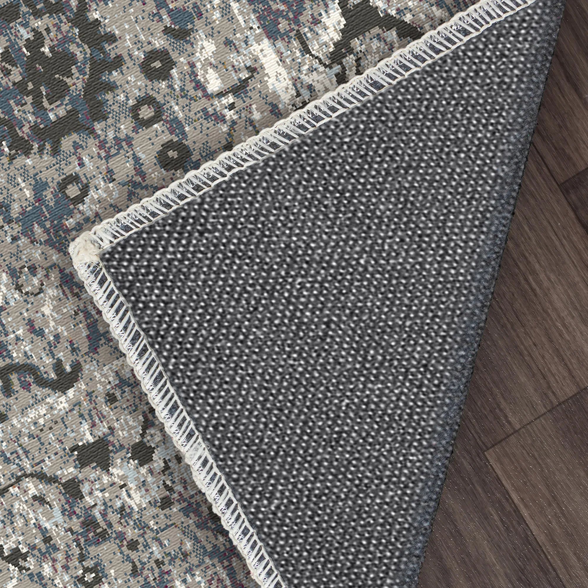 Oslo Silberner Blumenteppich