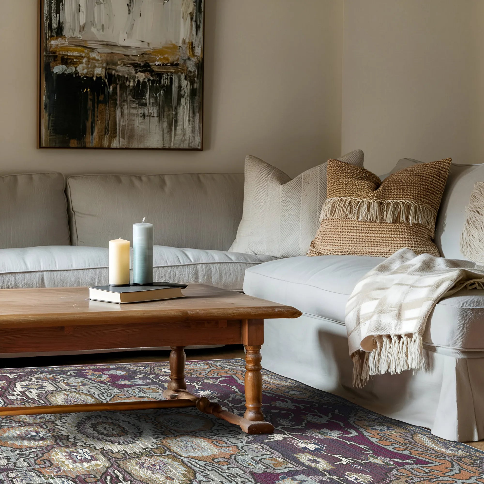 Sevilla Pflaume Heritage Teppich