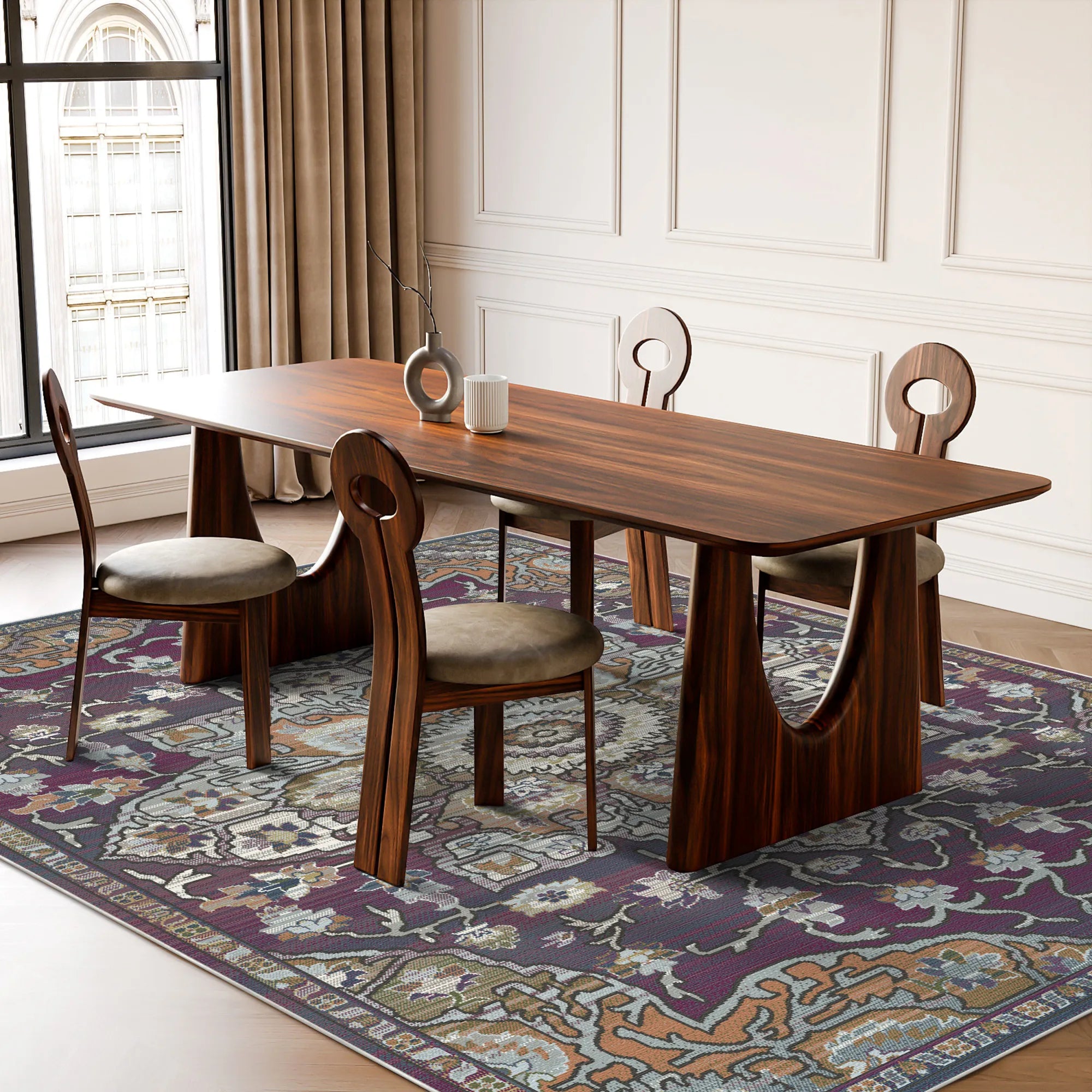 Sevilla Pflaume Heritage Teppich