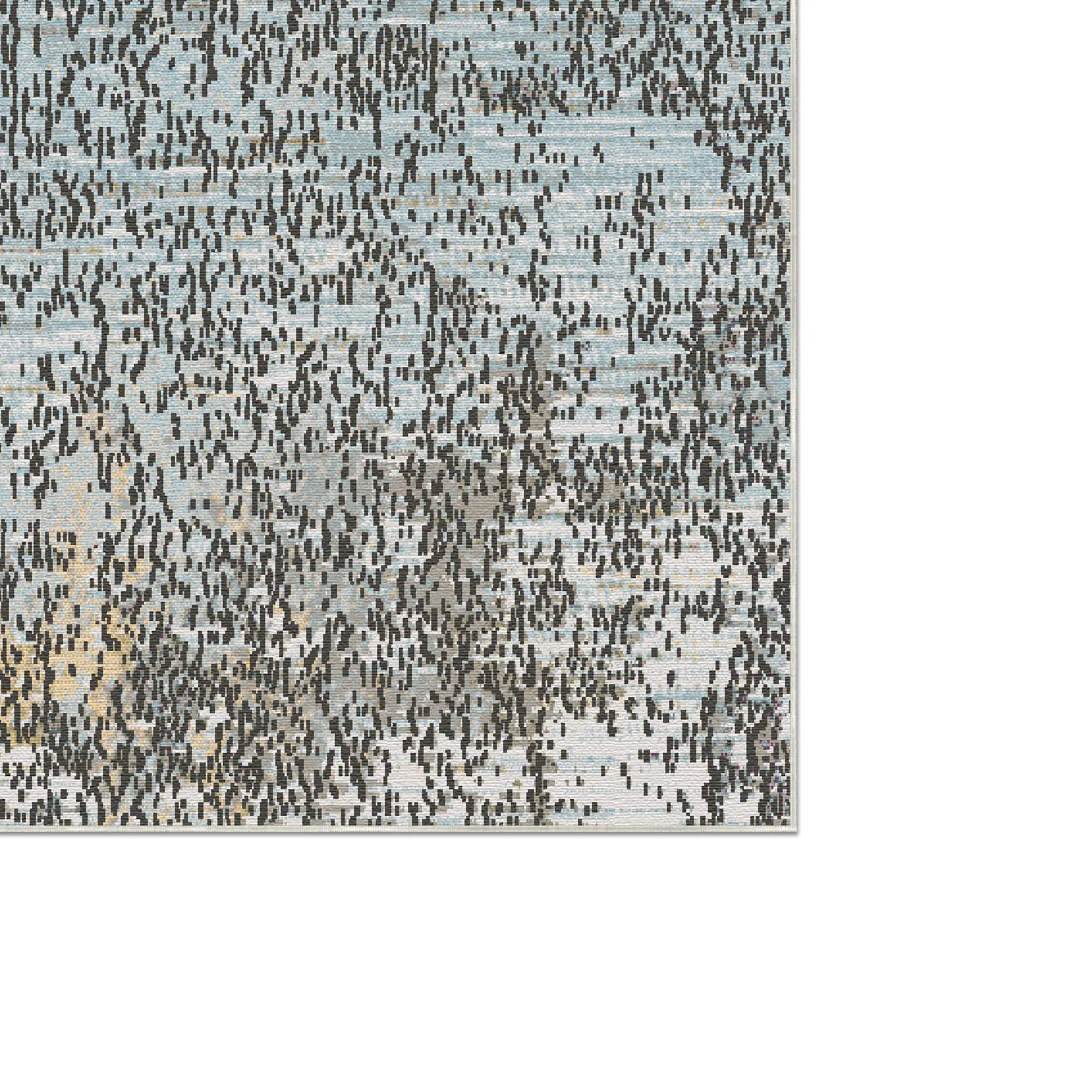 Genfer Silber Abstrakter Teppich