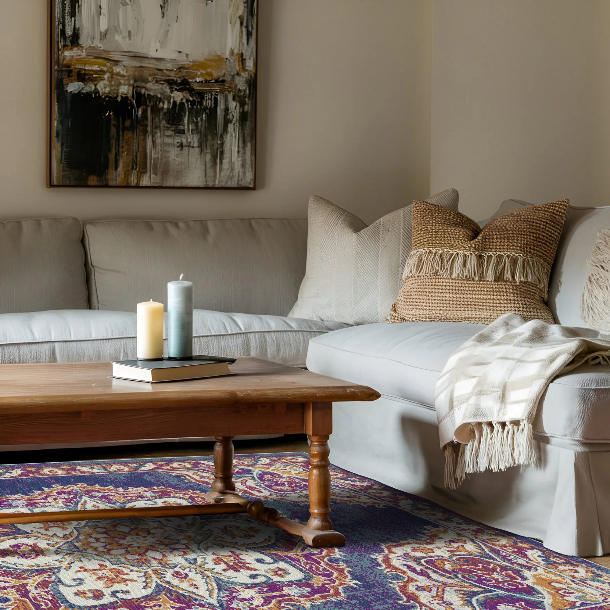 Isfahan Pflaume Heritage Teppich