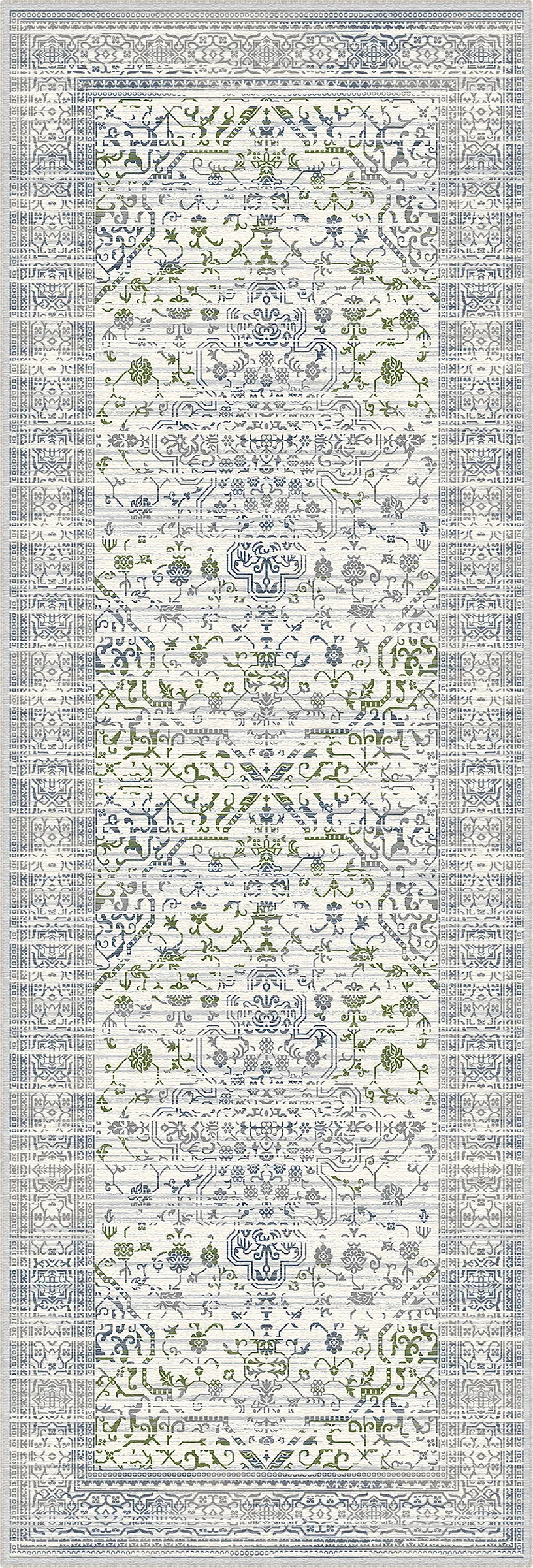 Olympus Garden Floral Waschbarer Teppich