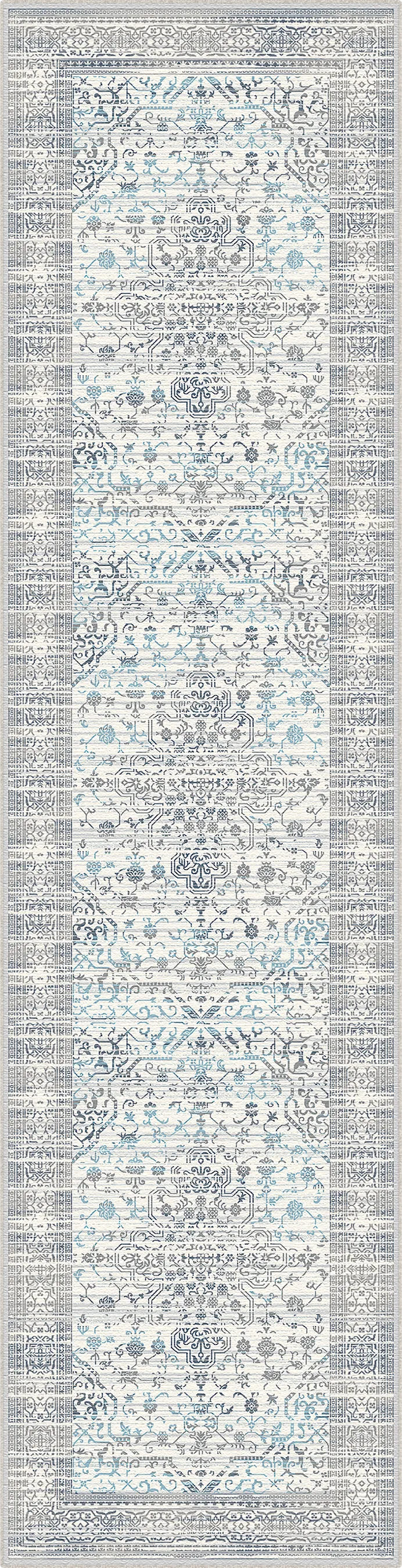 Olympus Sky Floral Waschbarer Teppich