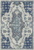 Abstrakter Medaillon Teppich Byzantine Indigo 