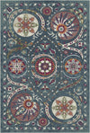 Bukhara Sky Exotic Medallion Teppich Indigo