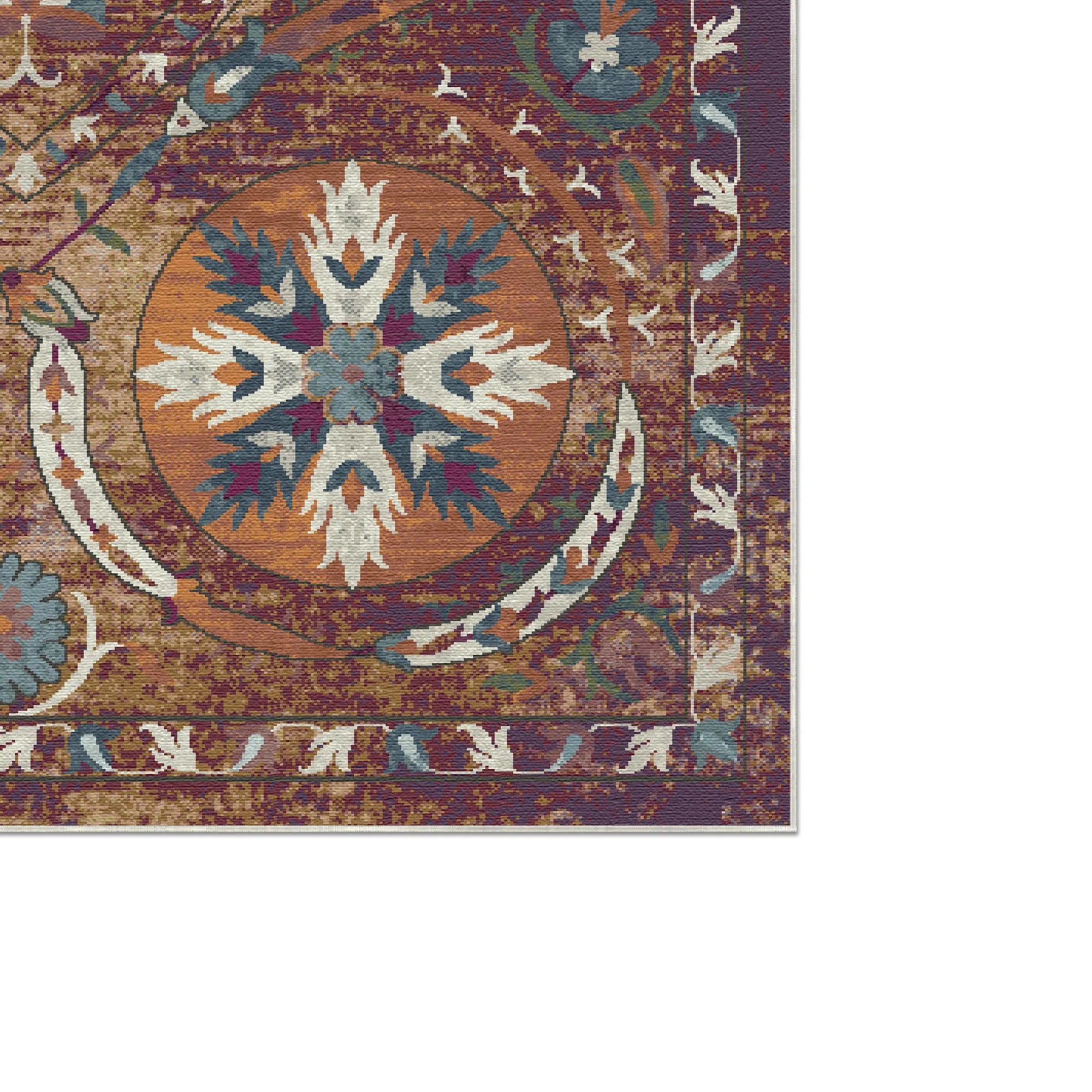 Bukhara Earth Exotischer Medaillon Teppich