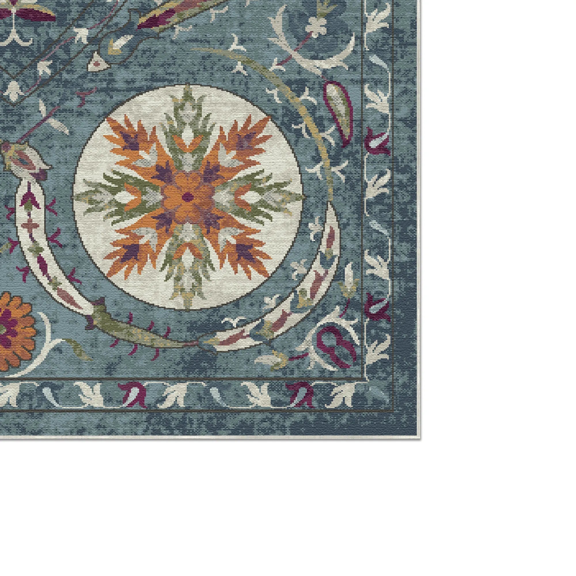 Bukhara Twilight Exotischer Medaillon Teppich