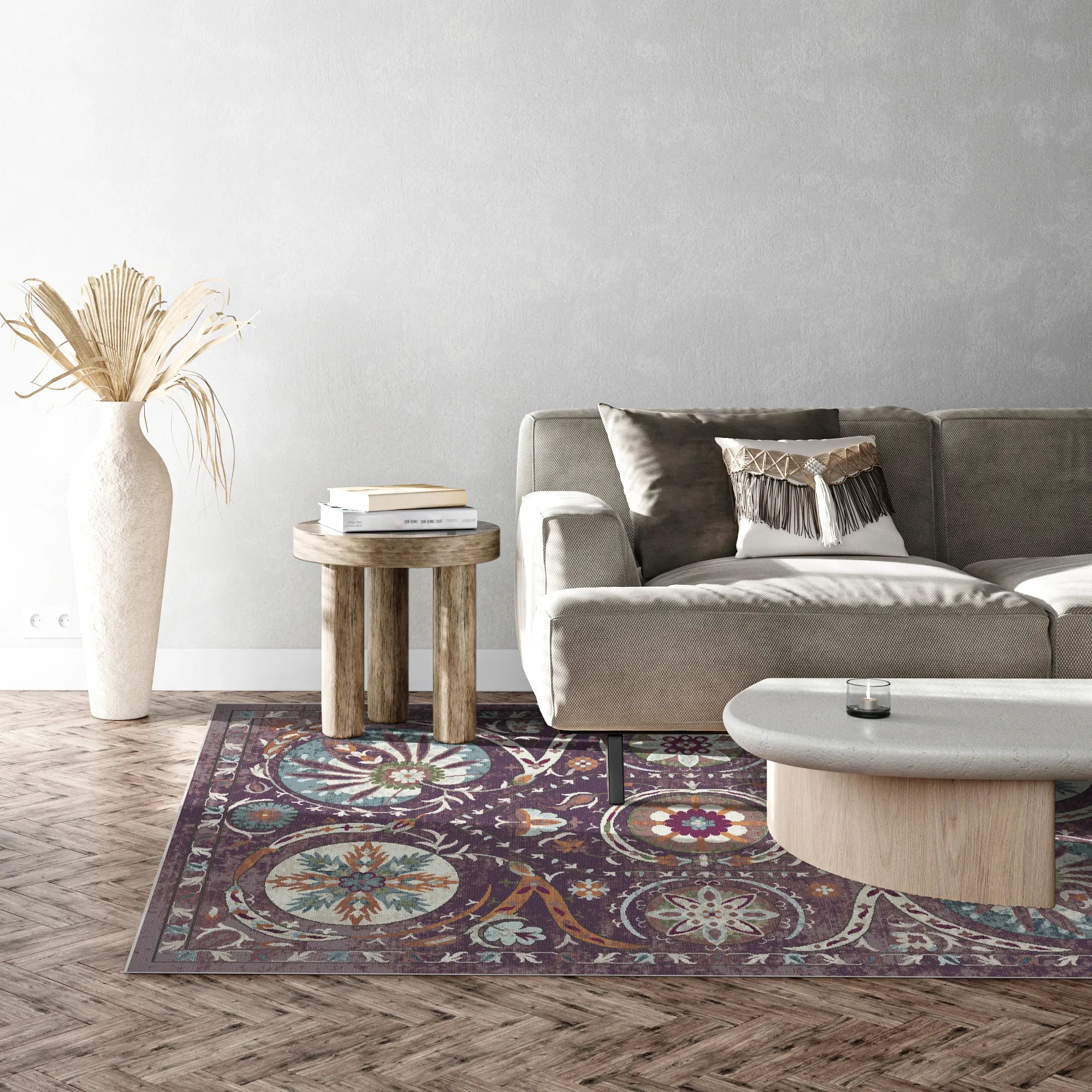 Bukhara Mulberry Exotischer Medaillon Teppich