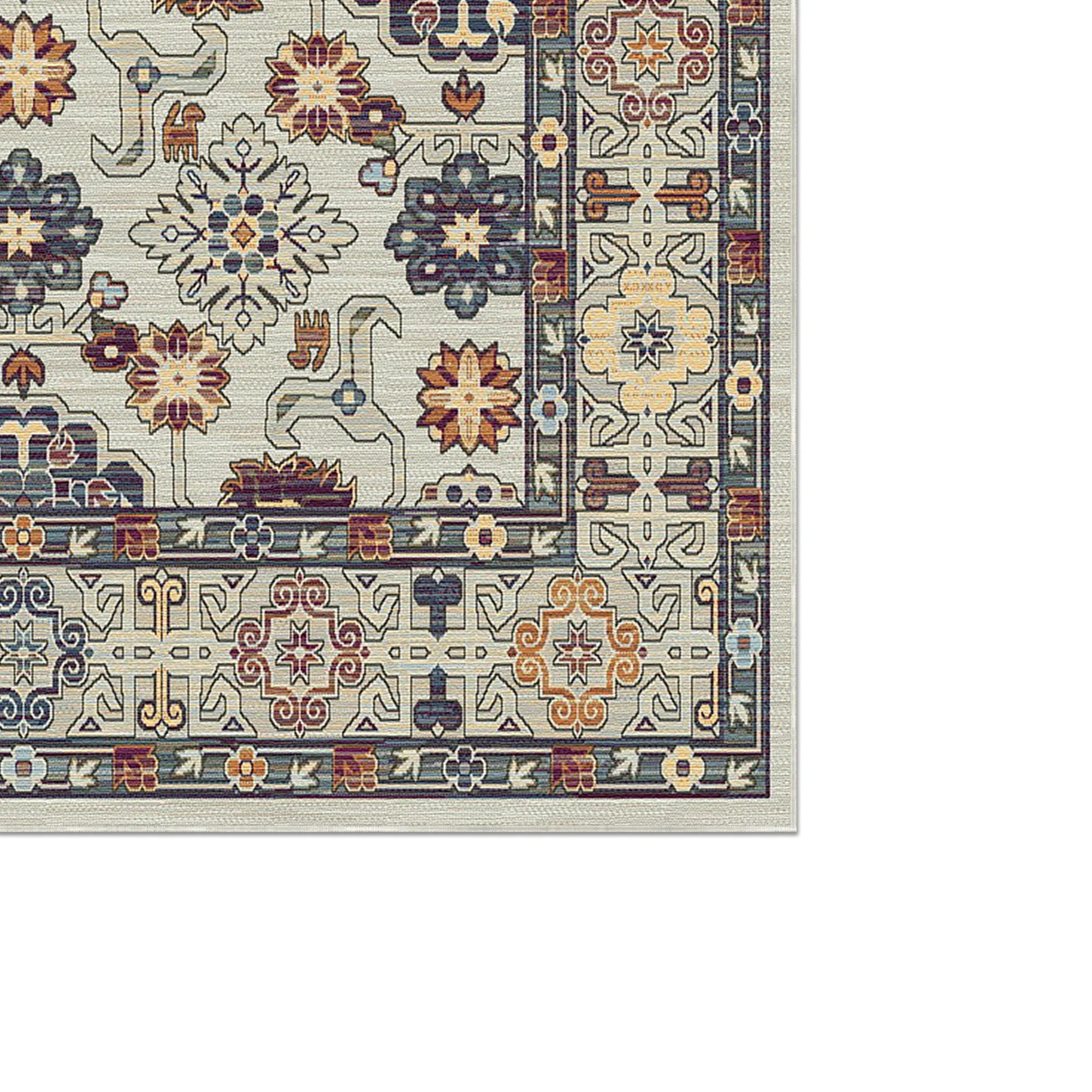 Kaspischer Knochen Geometrischer Stammes-Teppich