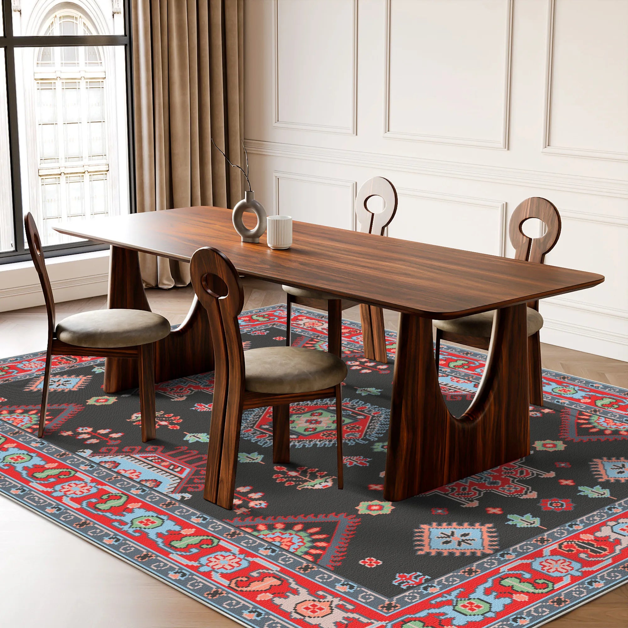 Ararat Obsidian Medaillon Stammesteppich