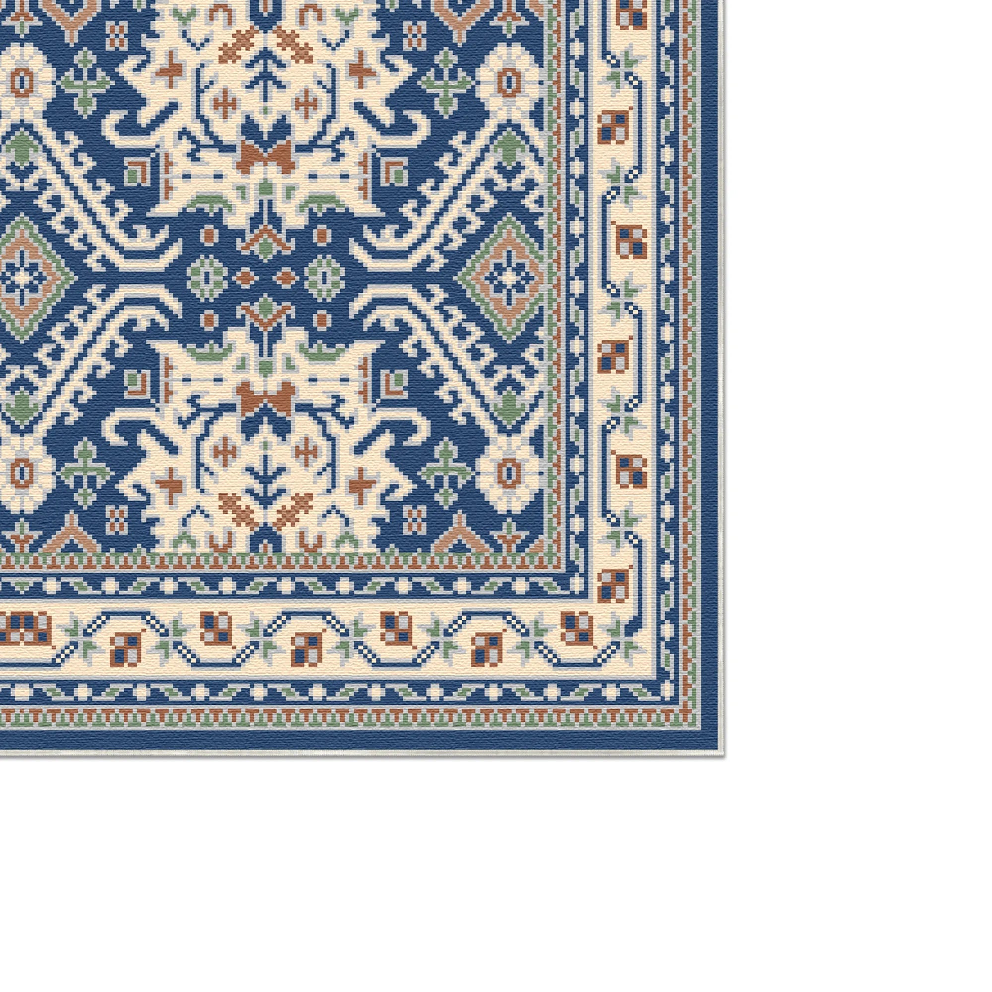 Ararat Azur Schild Geometrischer Teppich