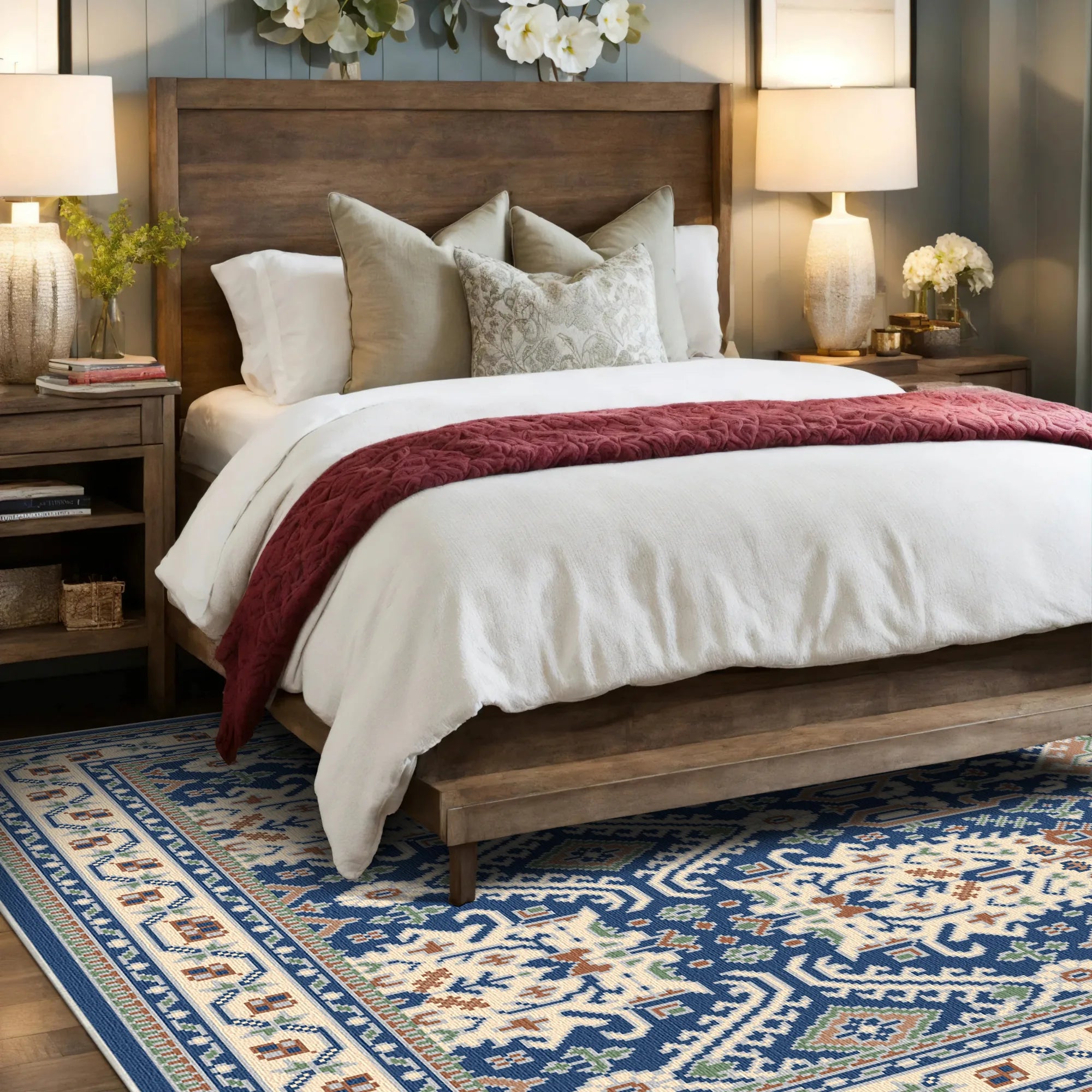 Ararat Azur Schild Geometrischer Teppich
