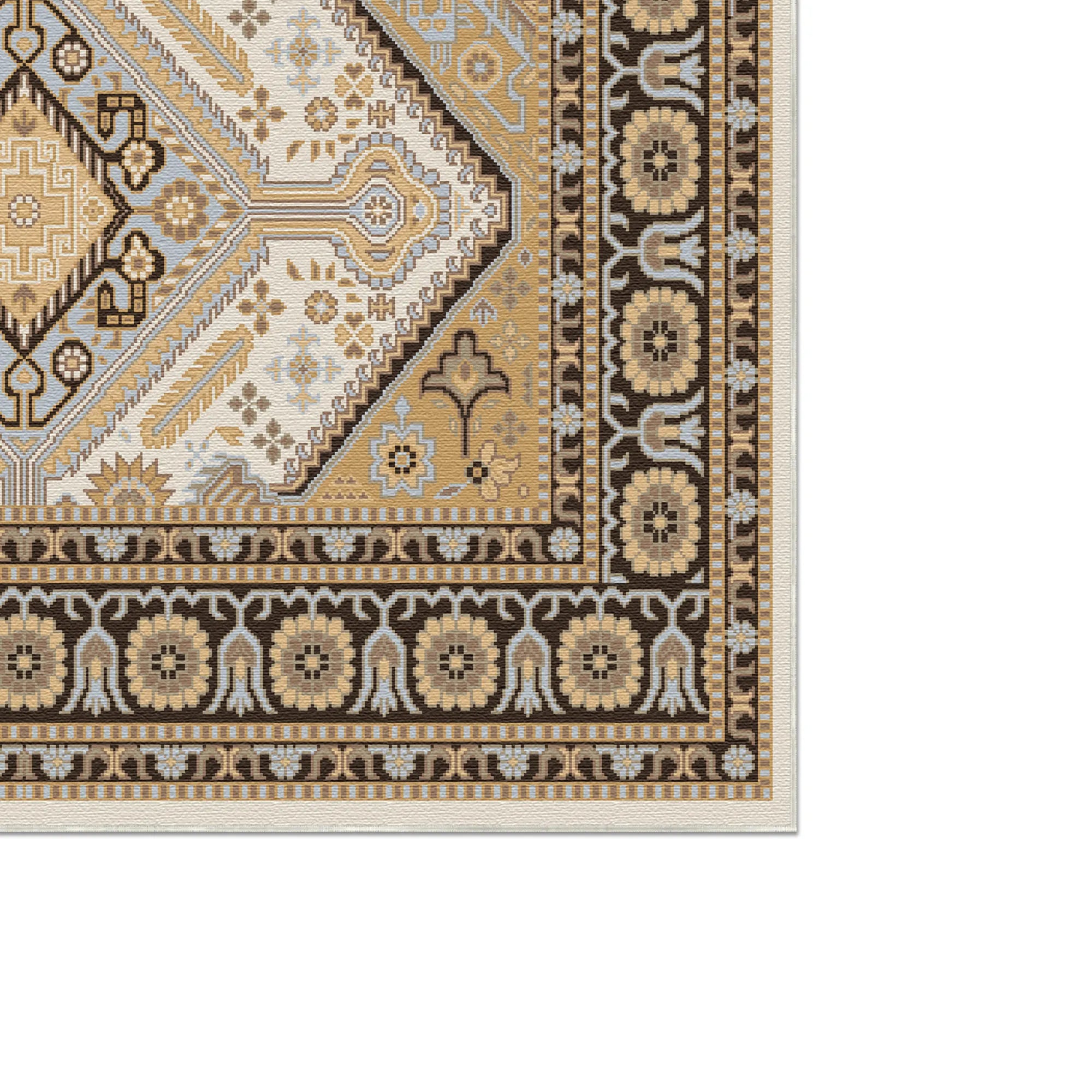 Aurelius Bernstein Medaillon Geometrischer Teppich
