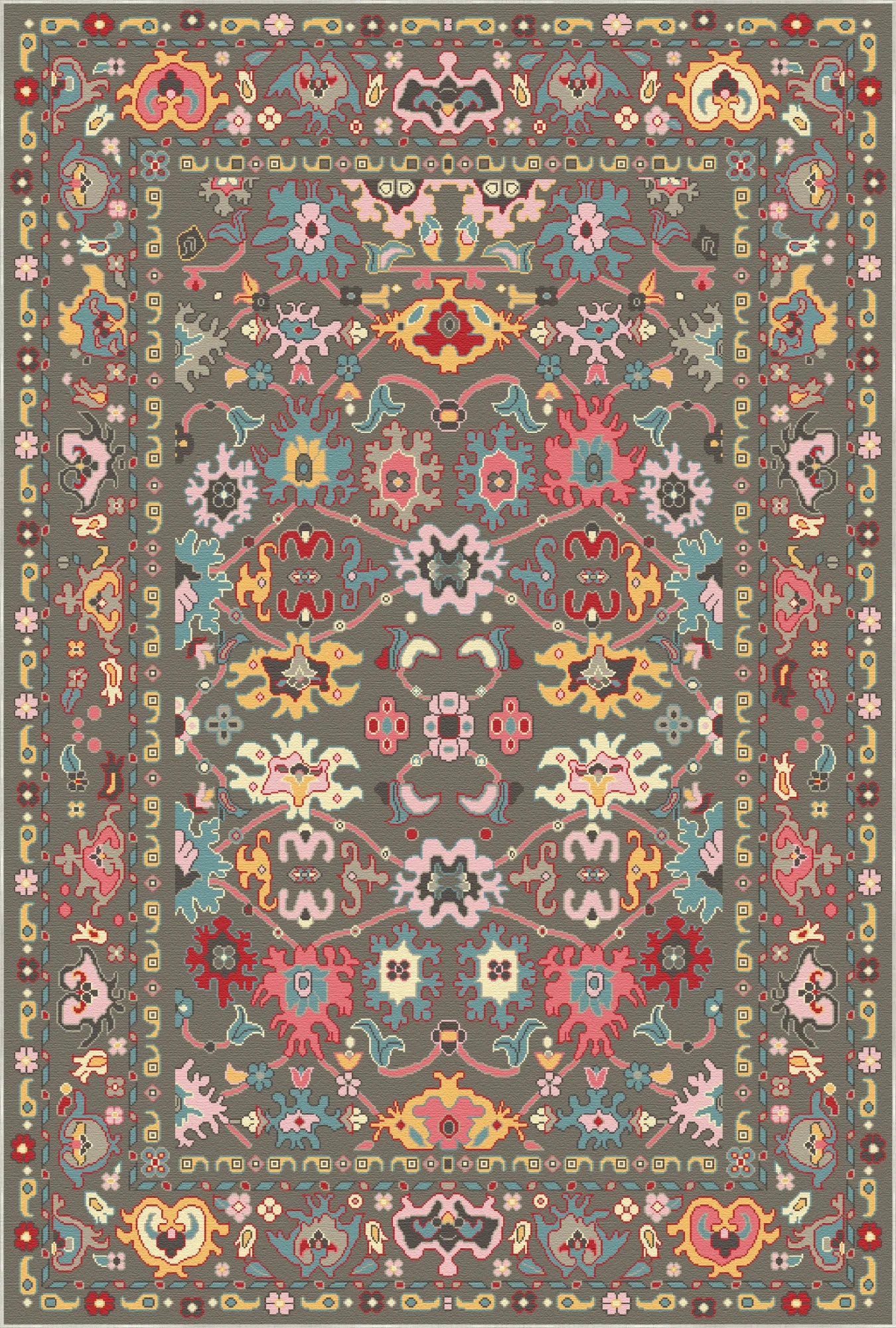 Zora Olive Fusion Tribal Teppich