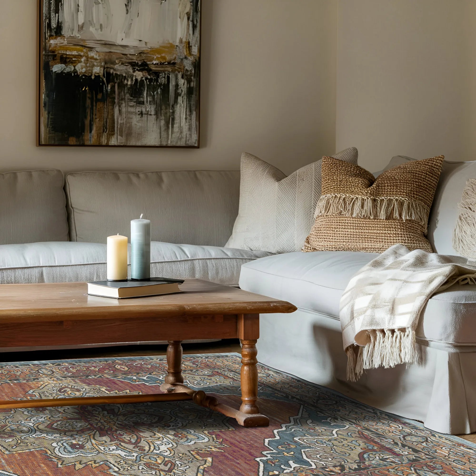 Amber Soul Medallion Heritage Teppich