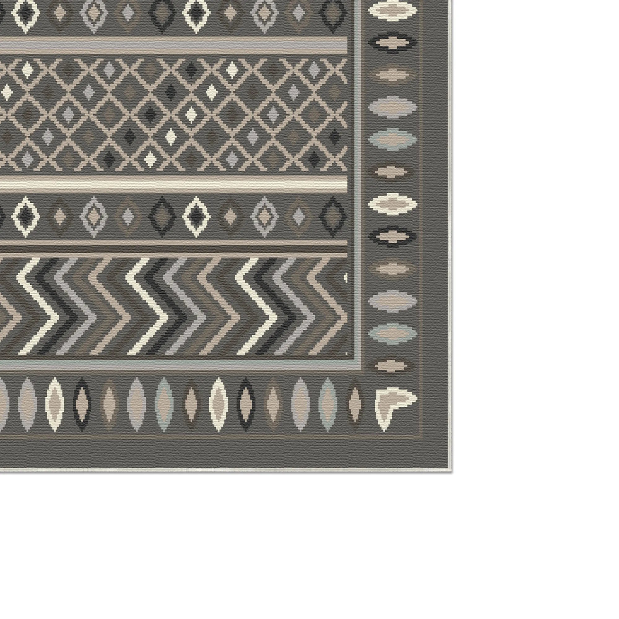 Schatten Stamm Geometrischer Waschbarer Teppich