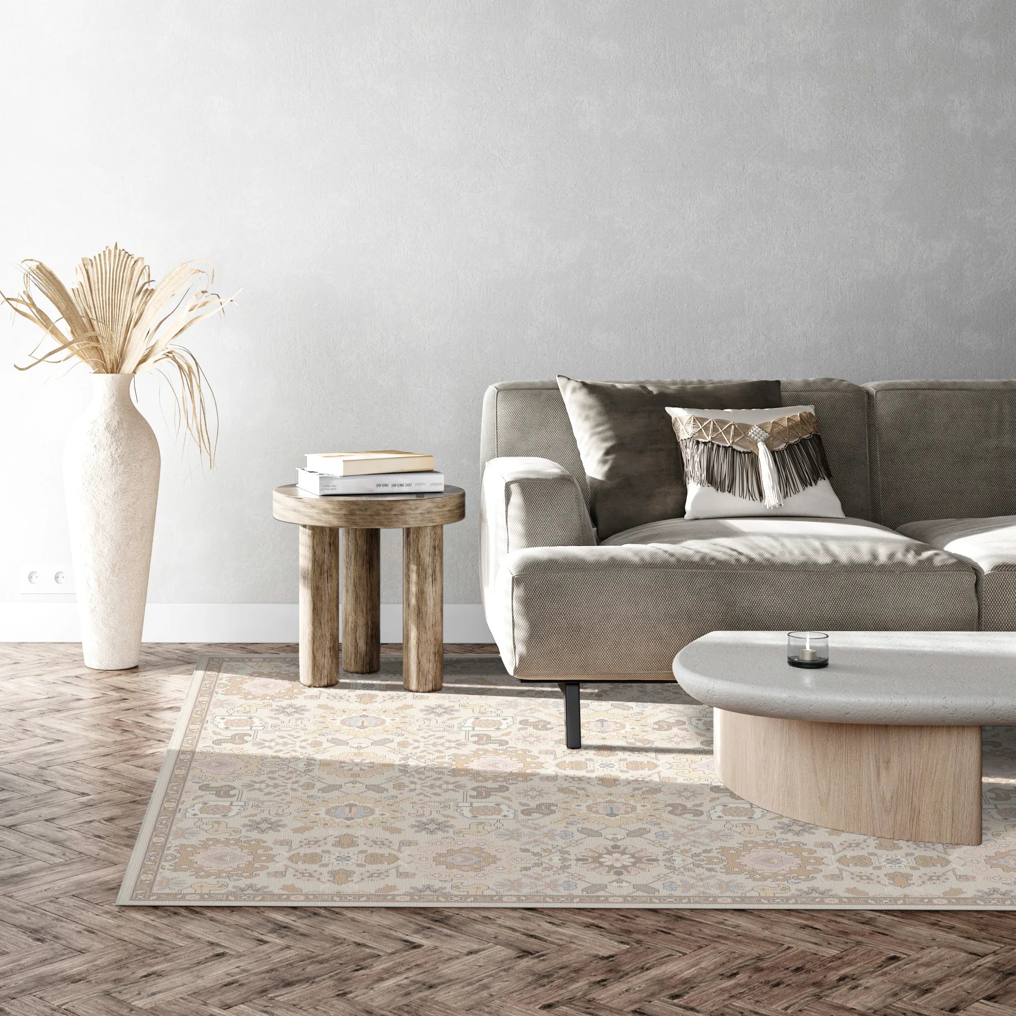 Selene Elfenbein Anmut Übergangs-Teppich