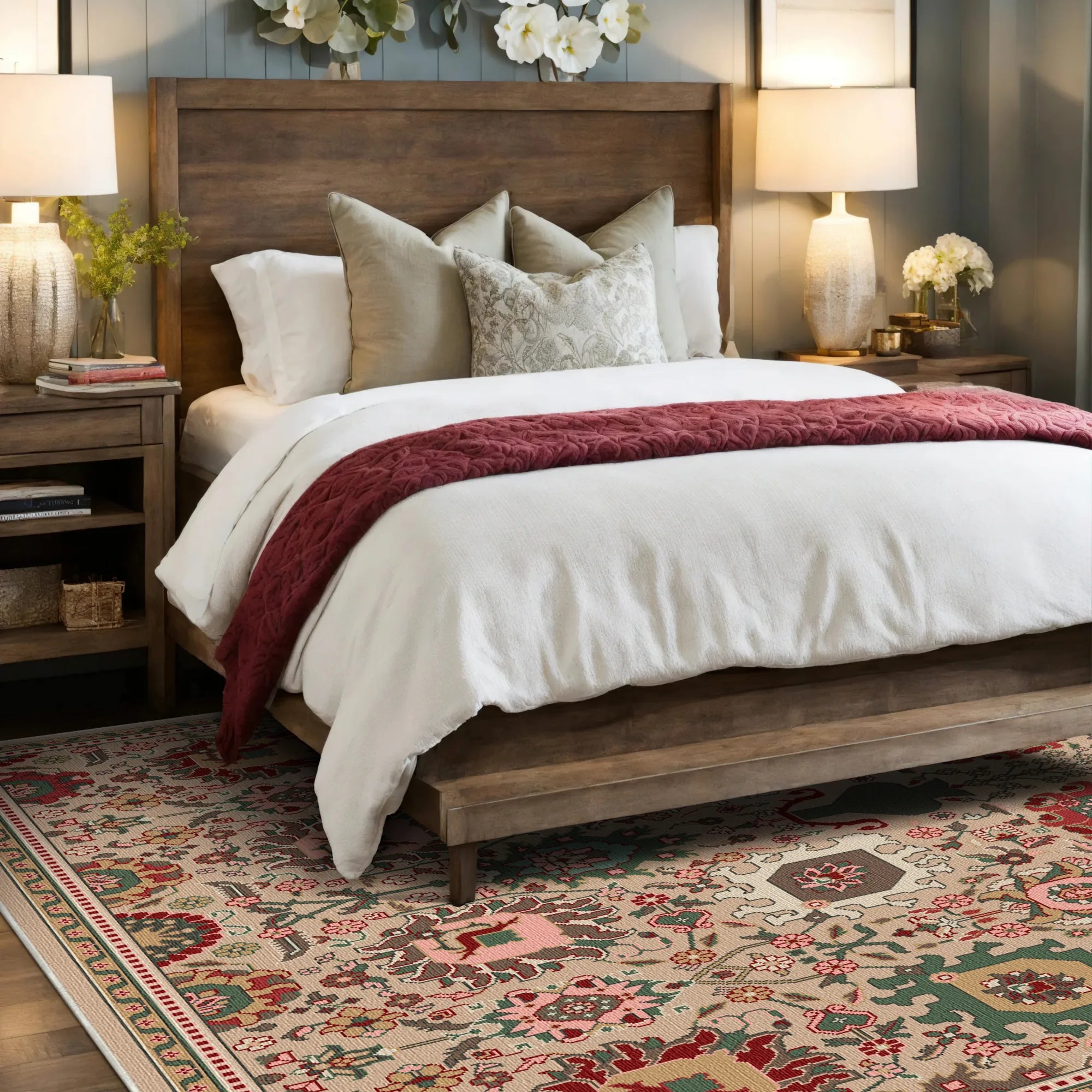 Hera Sage Erbstück Botanischer Teppich