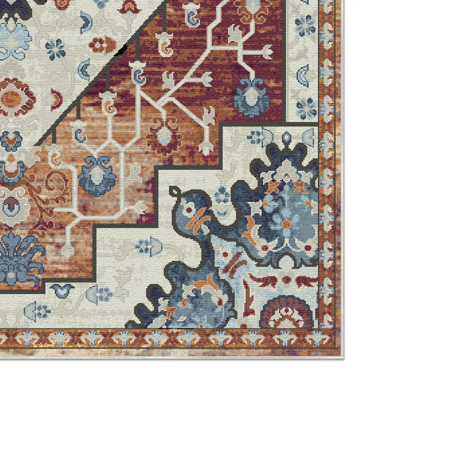 Rowan Rust Emblem Medaillon Teppich