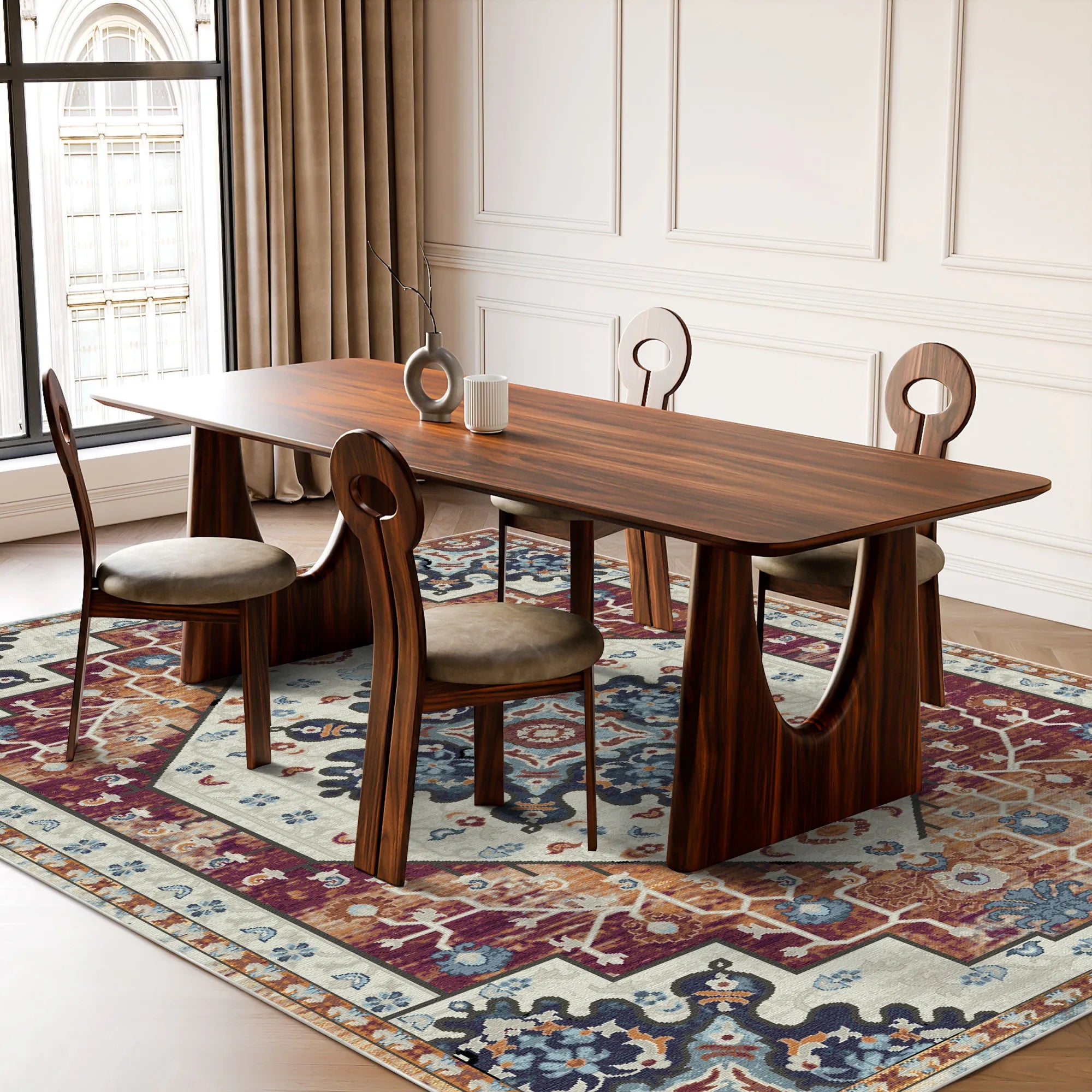 Rowan Rust Emblem Medaillon Teppich