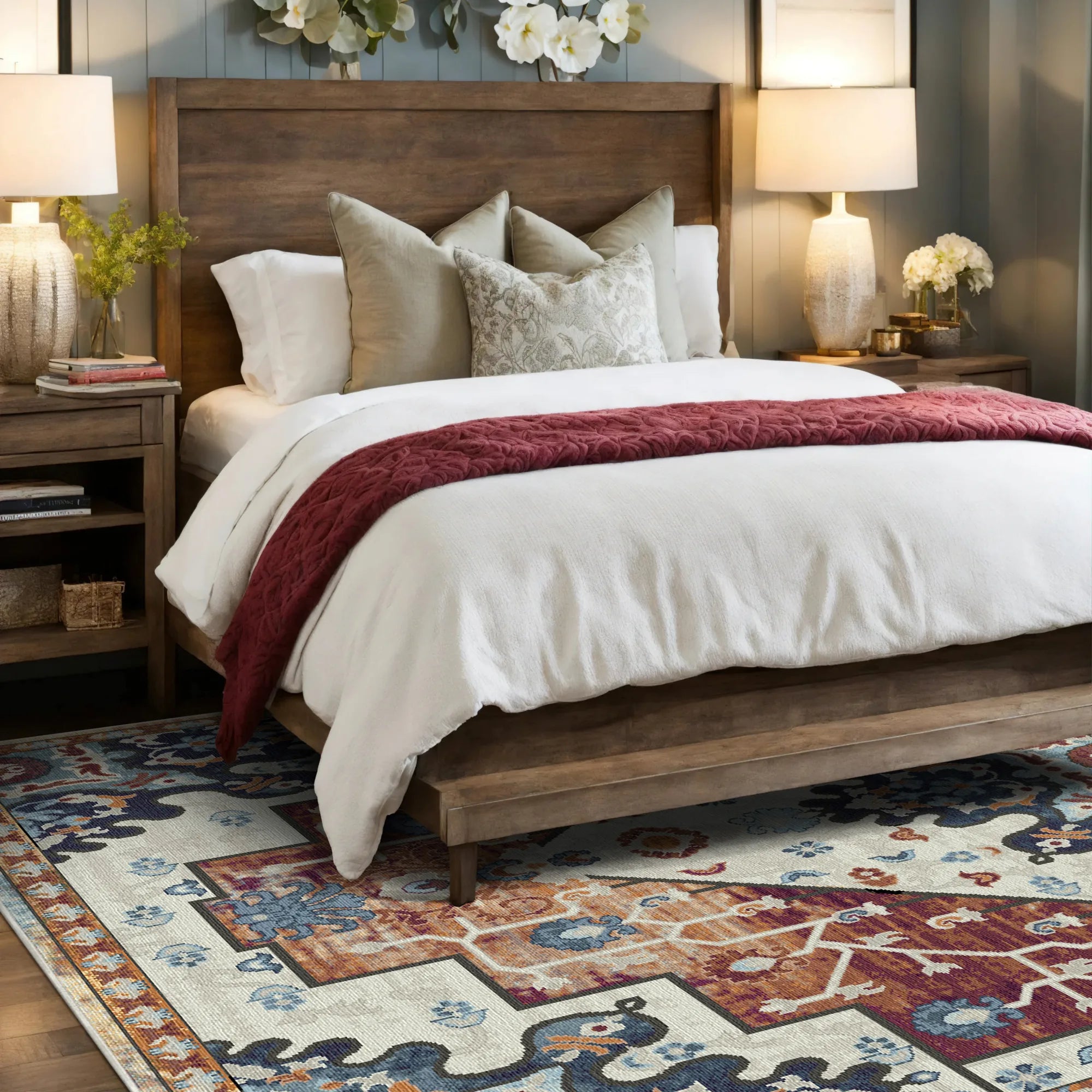 Rowan Rust Emblem Medaillon Teppich