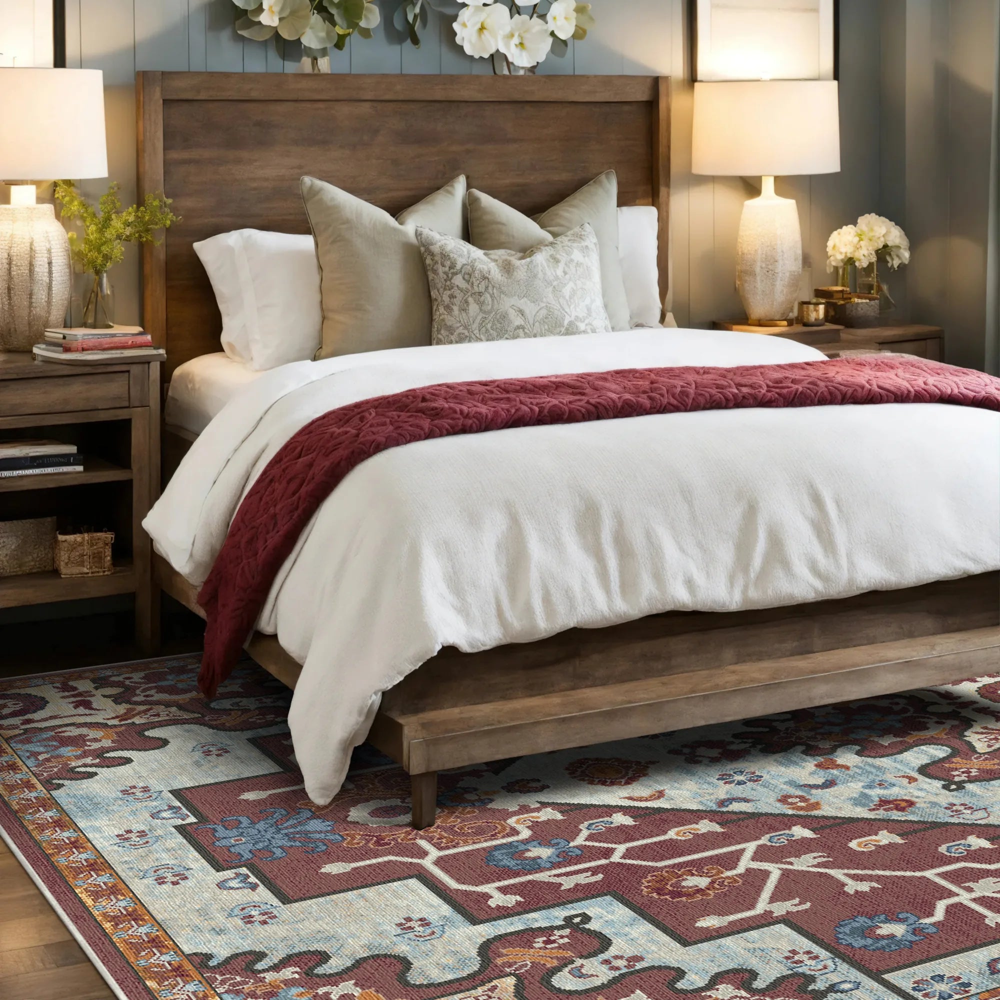 Freya Backstein Emblem Medaillon Teppich