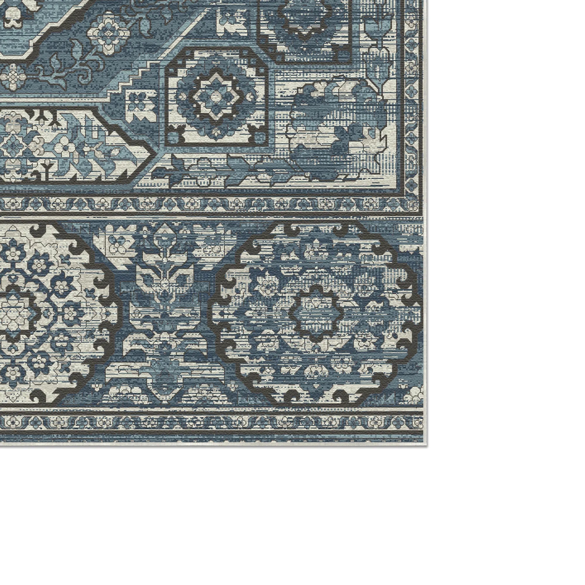 Cipher Kobalt Atelier Teppich