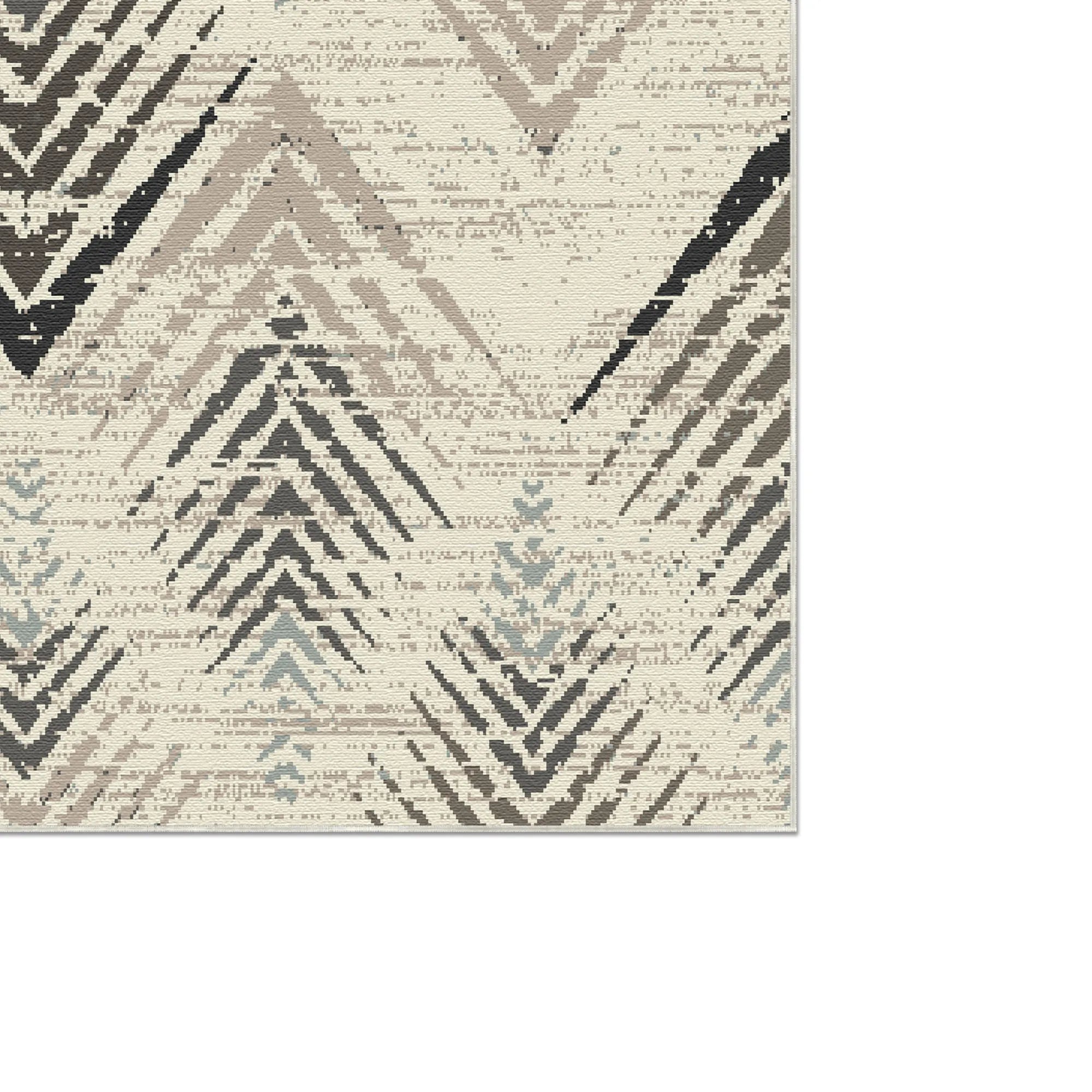 Alpiner Drift Abstrakter Waschbarer Teppich