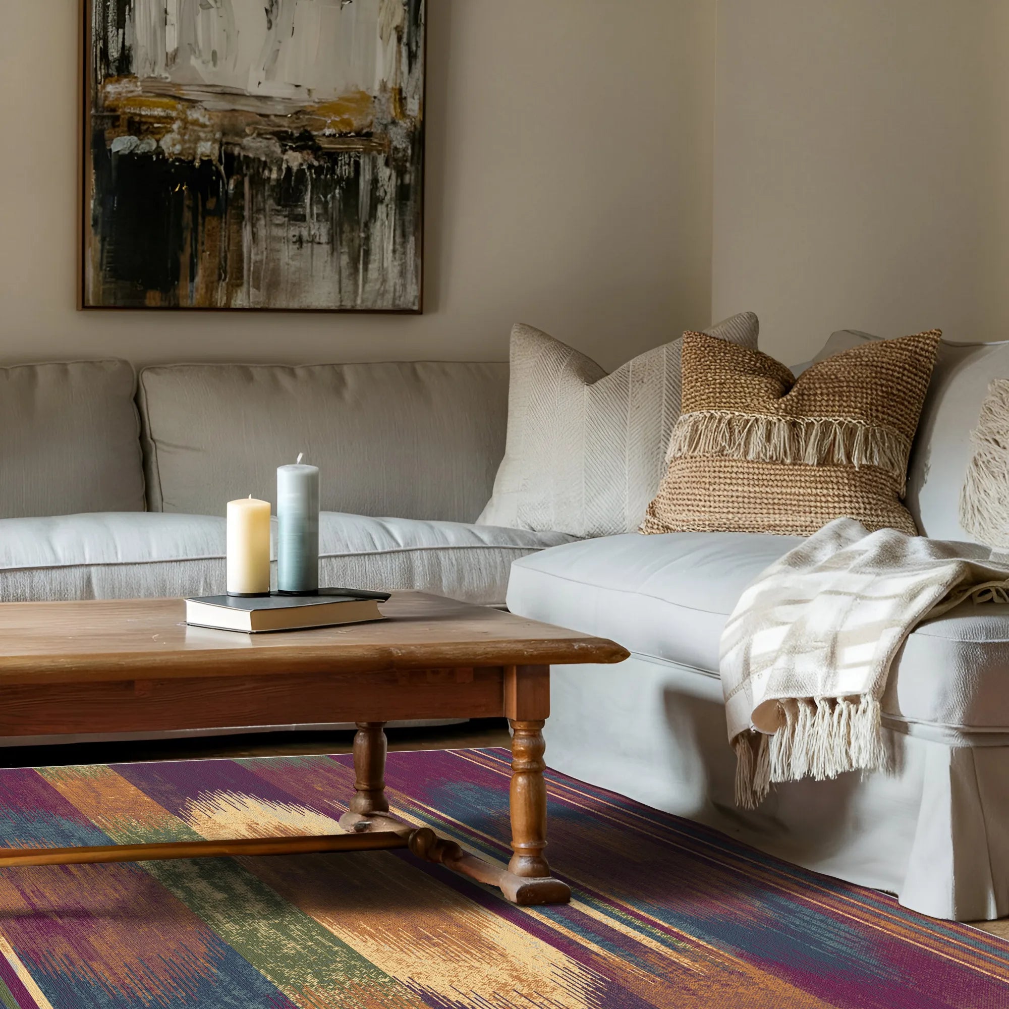Primal Ocker Horizont Teppich