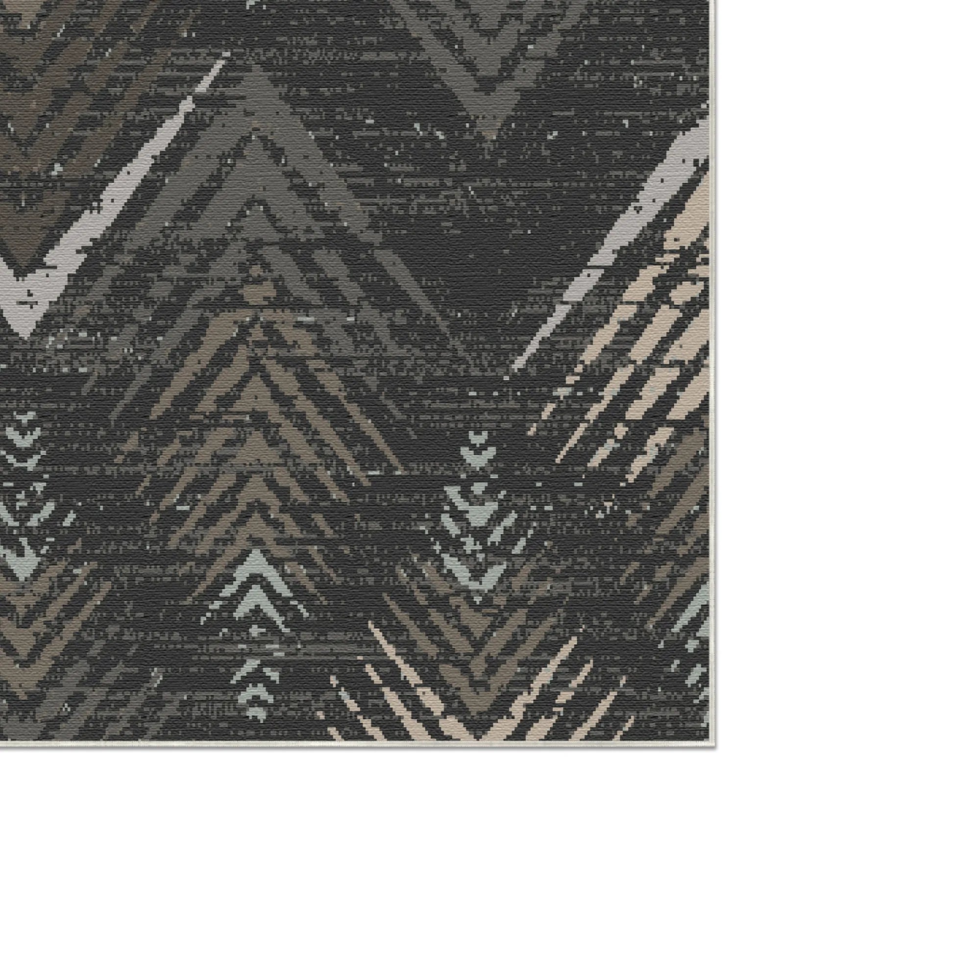 Obsidian Kamm Abstrakter Waschbarer Teppich