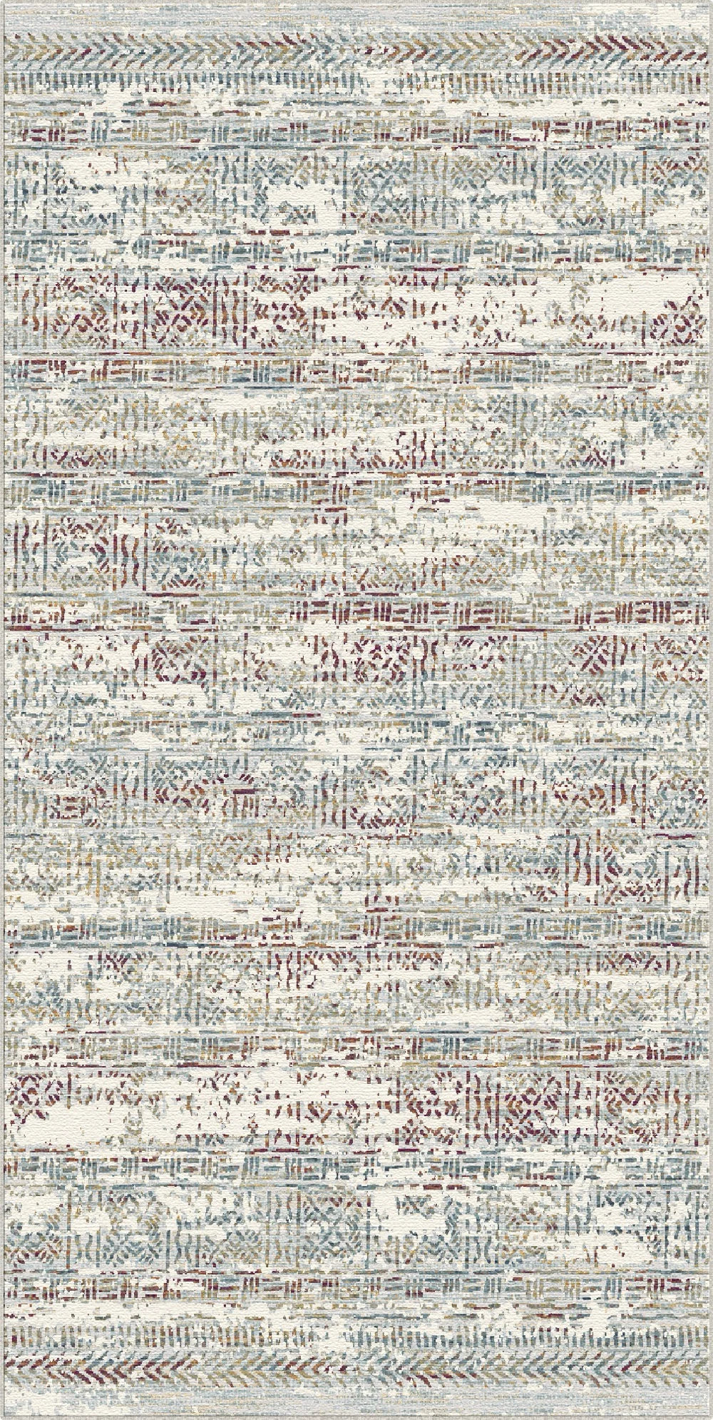 Vestige Karmesin Linear Teppich