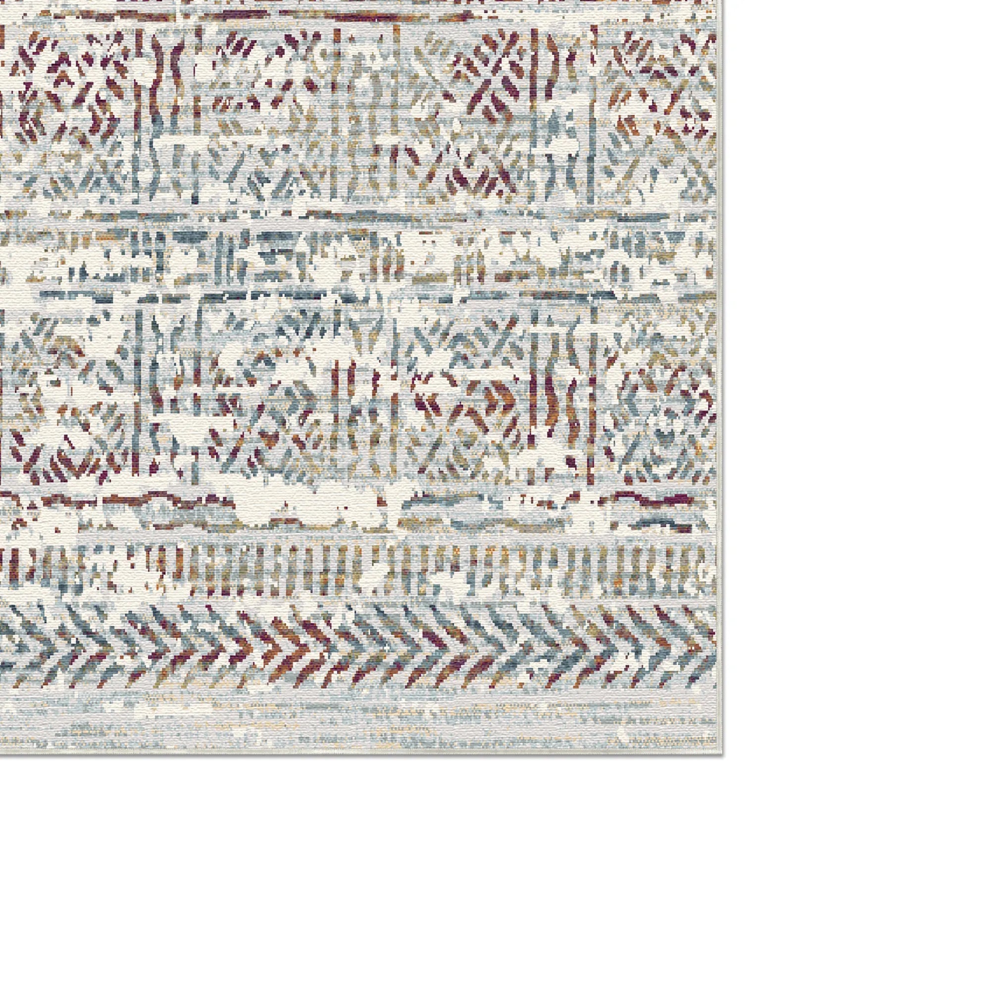 Vestige Karmesin Linear Teppich