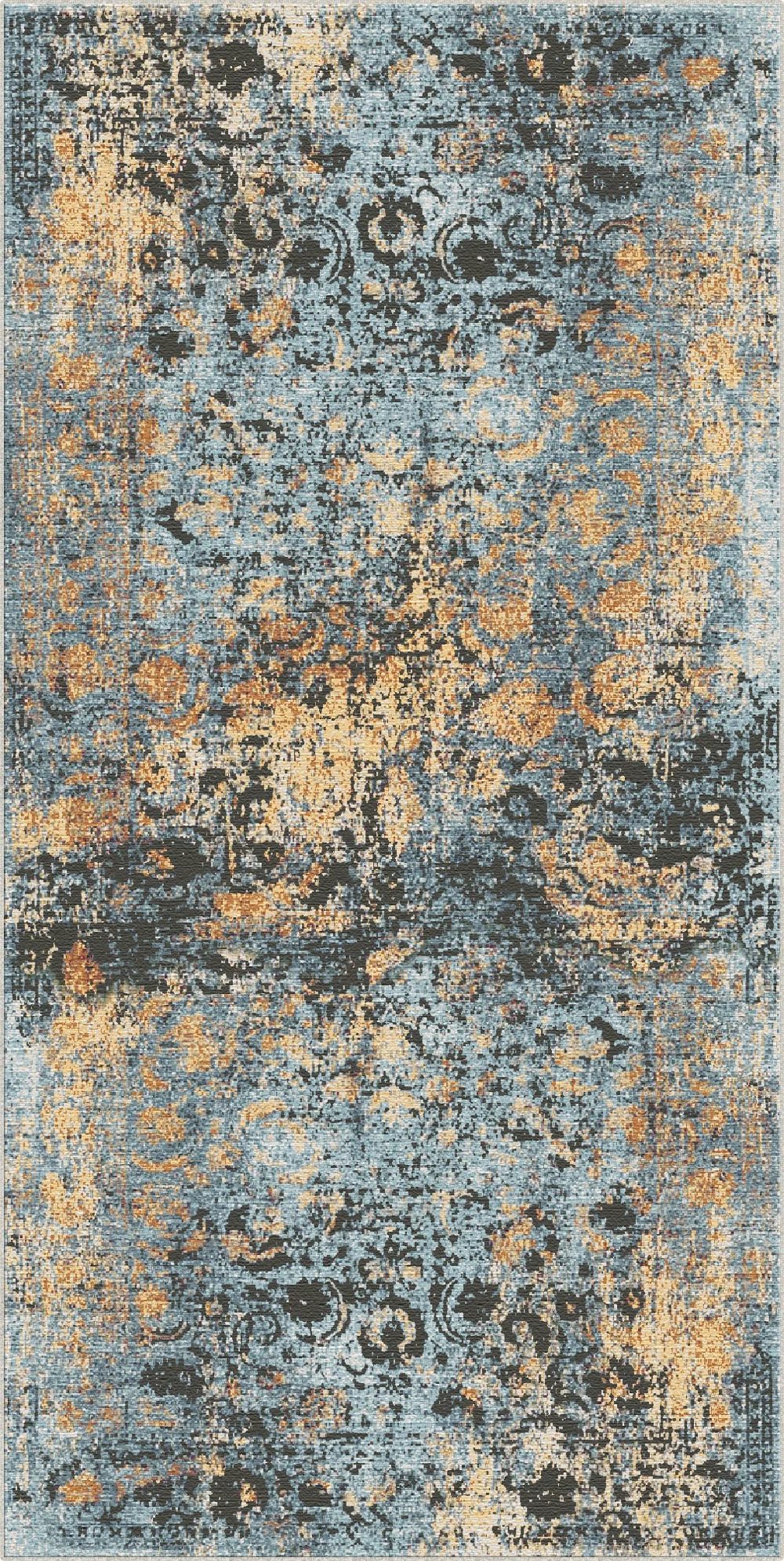 Azur Herd Medaillon Teppich