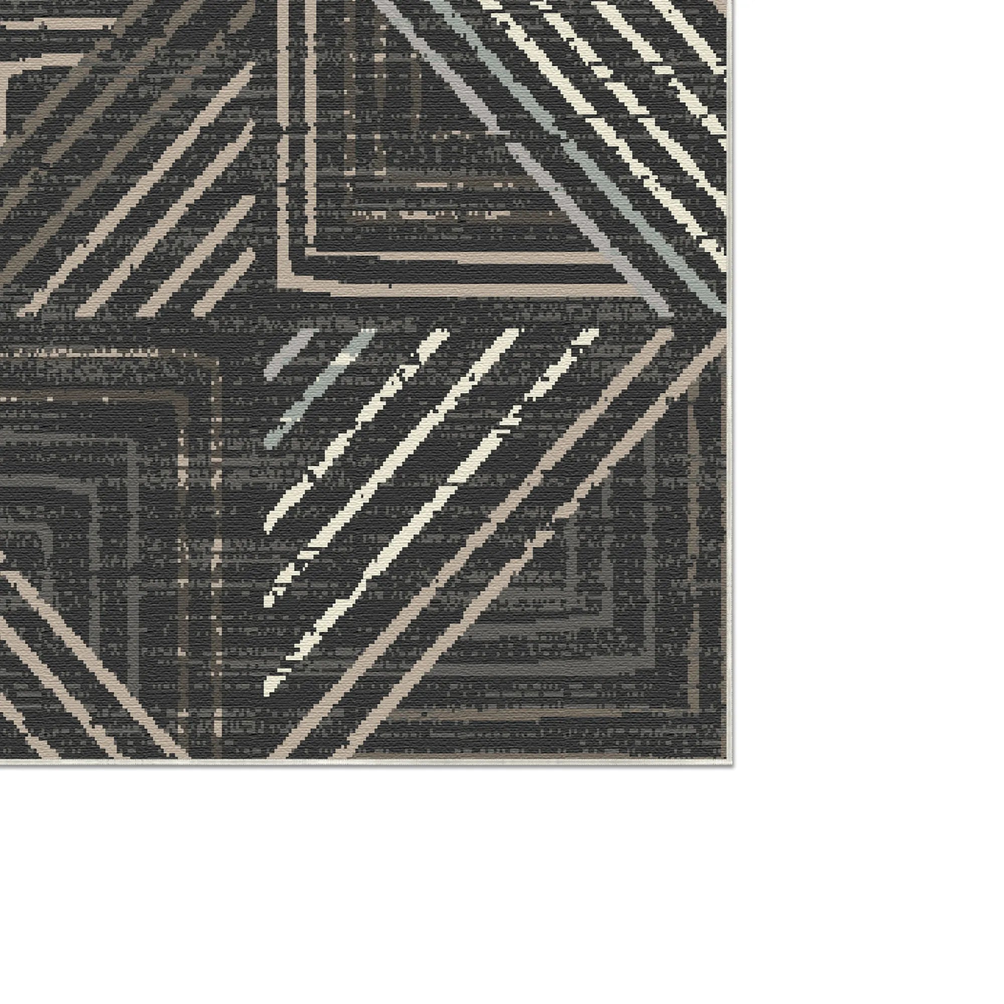 Graphit Raster Urbaner Waschbarer Teppich