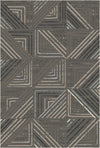 Waschbarer Teppich Slate Metro Geometric Grau
