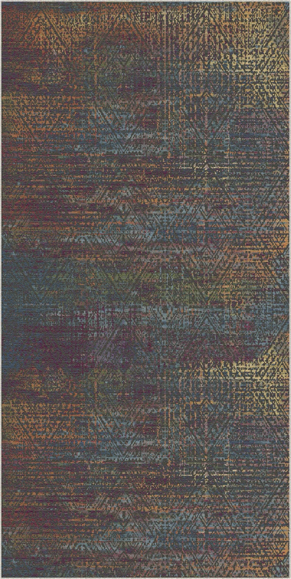 Mystischer Horizont Gitter Teppich