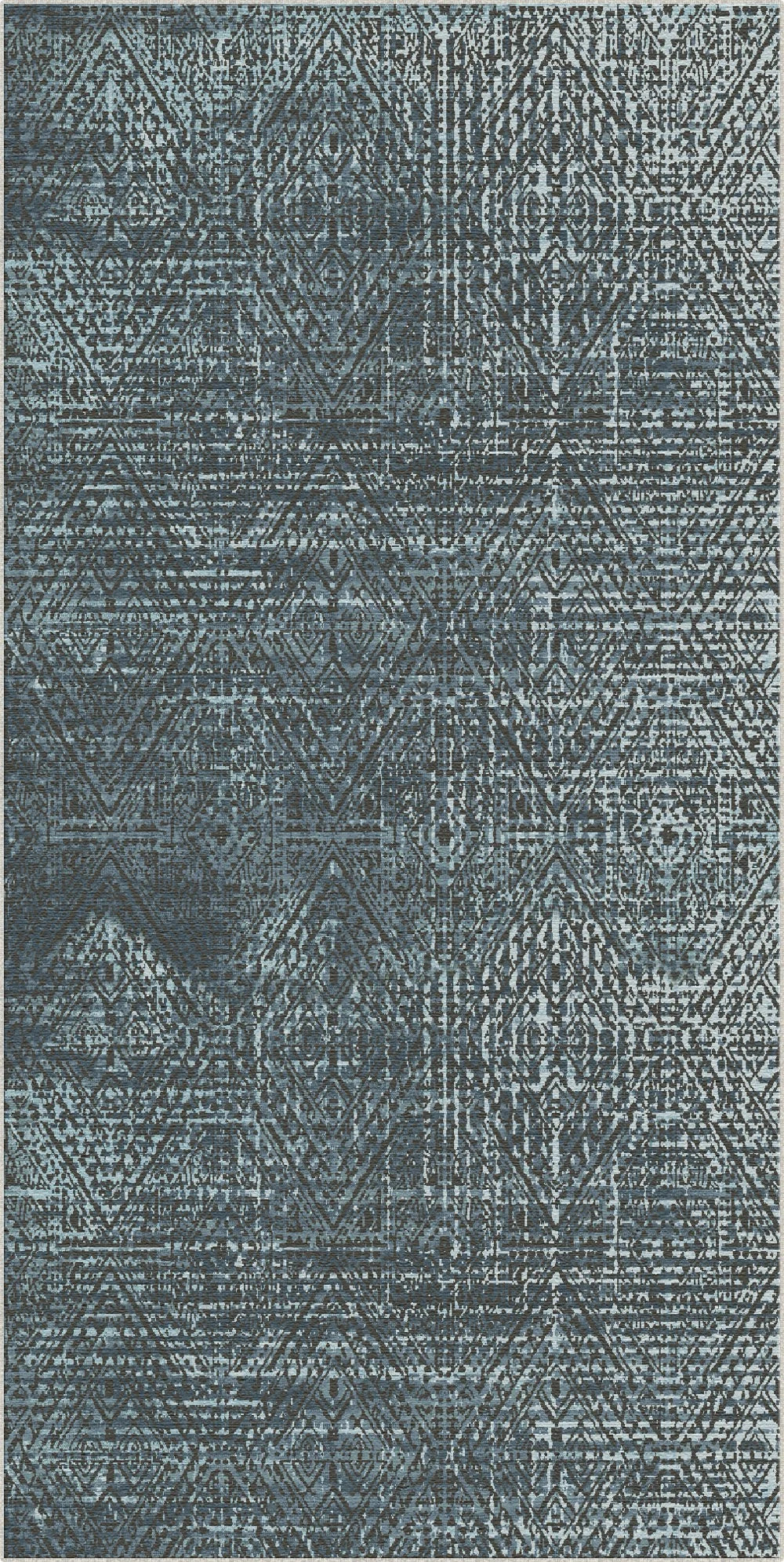 Cerulean Schatten Gitter Teppich