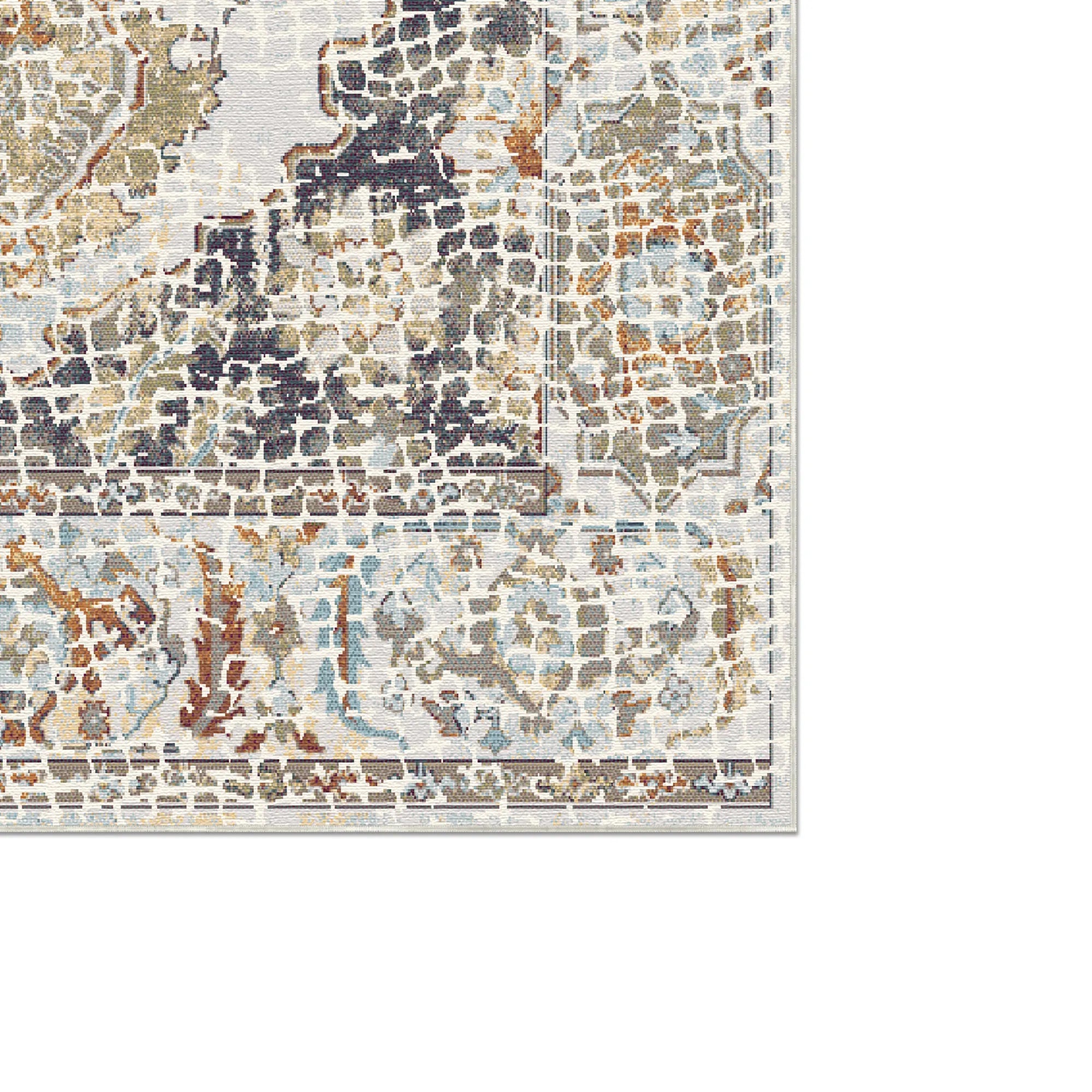 Azur Mosaik Lauben-Teppich