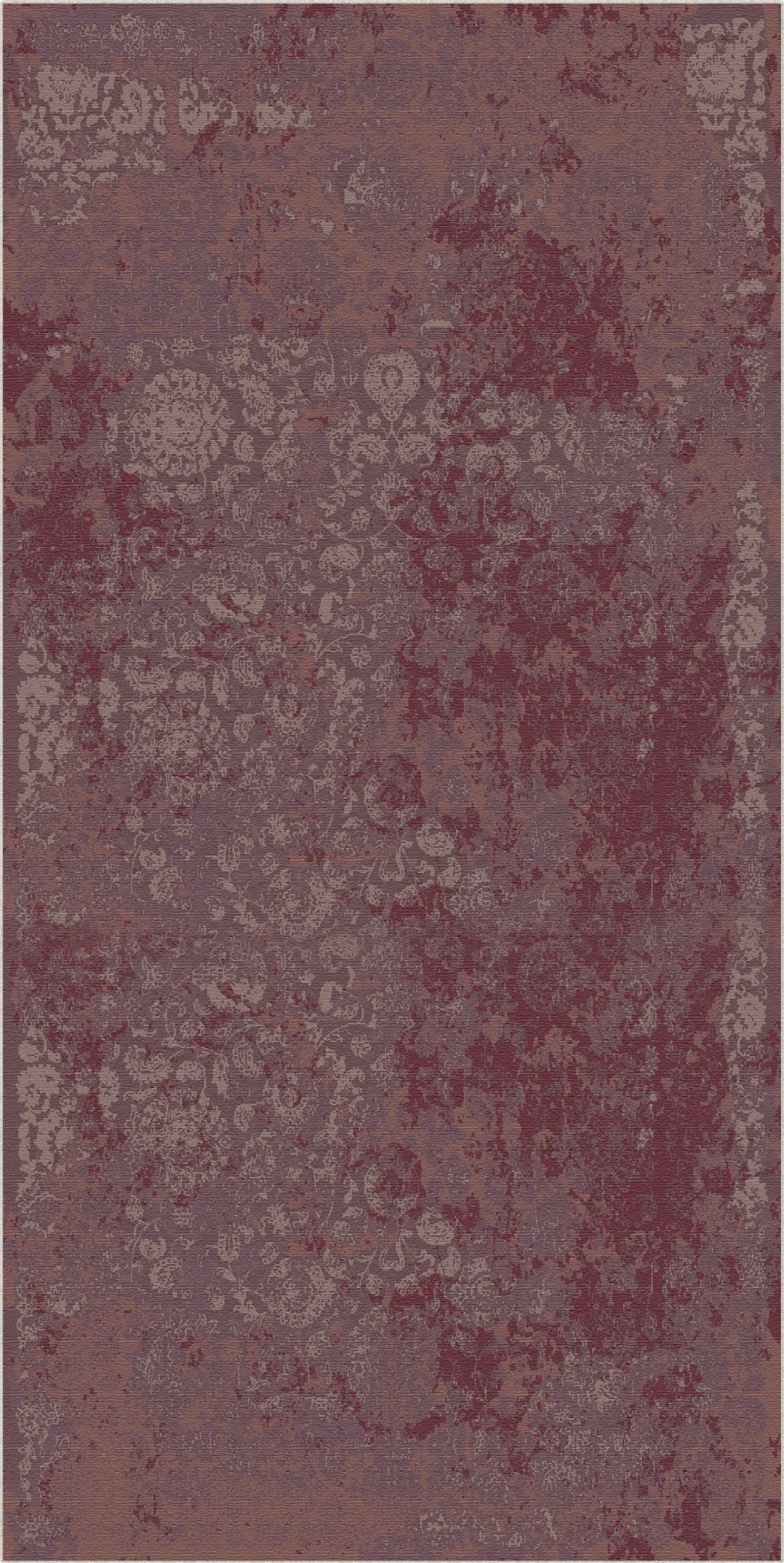 Blutroter Schatten Verblasster Teppich