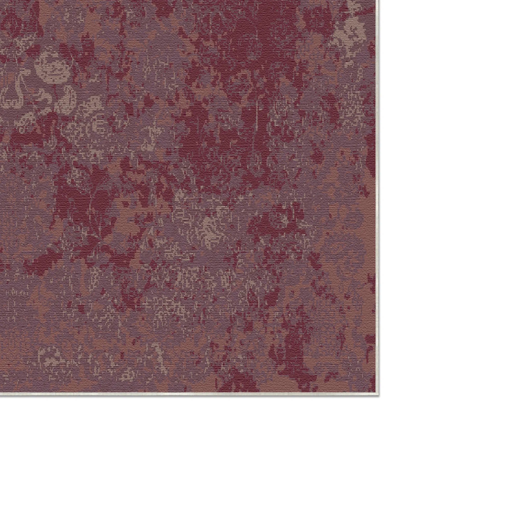 Blutroter Schatten Verblasster Teppich