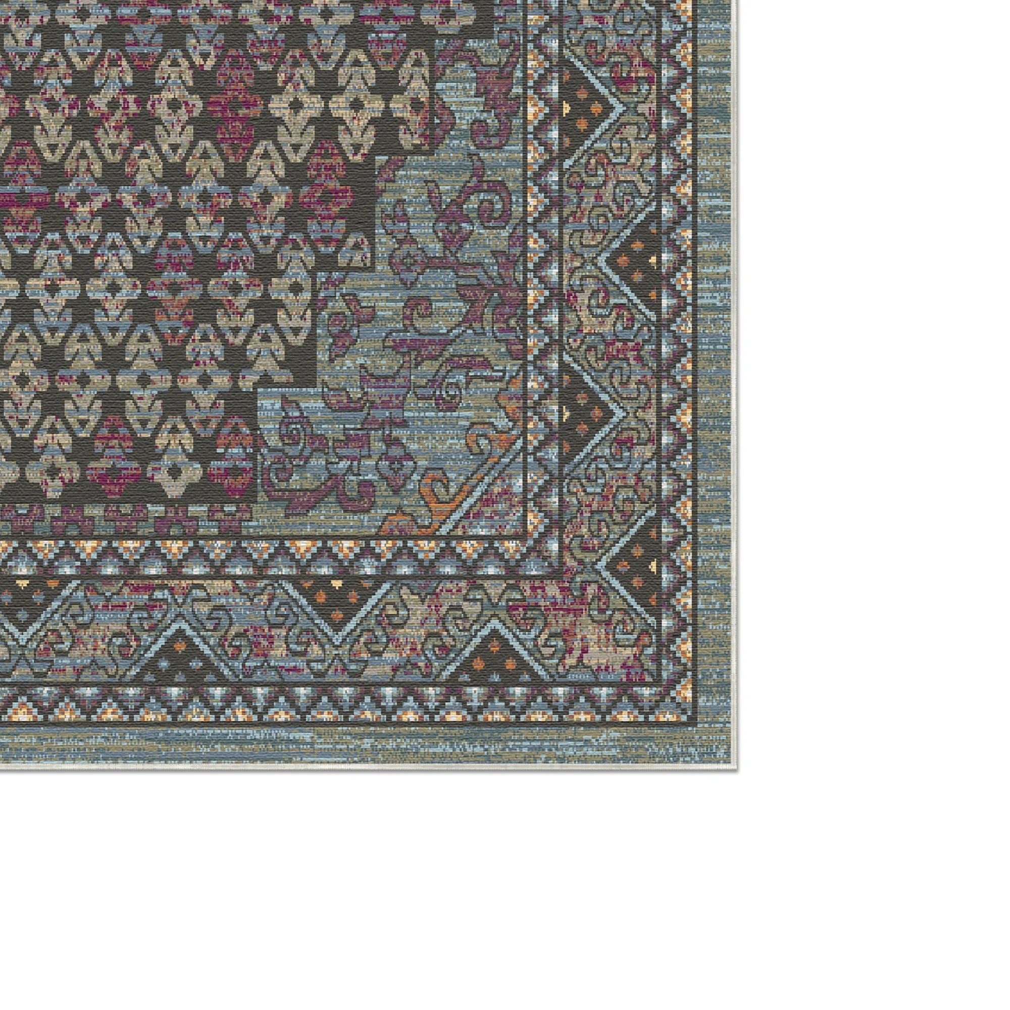 Mitternachtsnomade Medaillon-Teppich